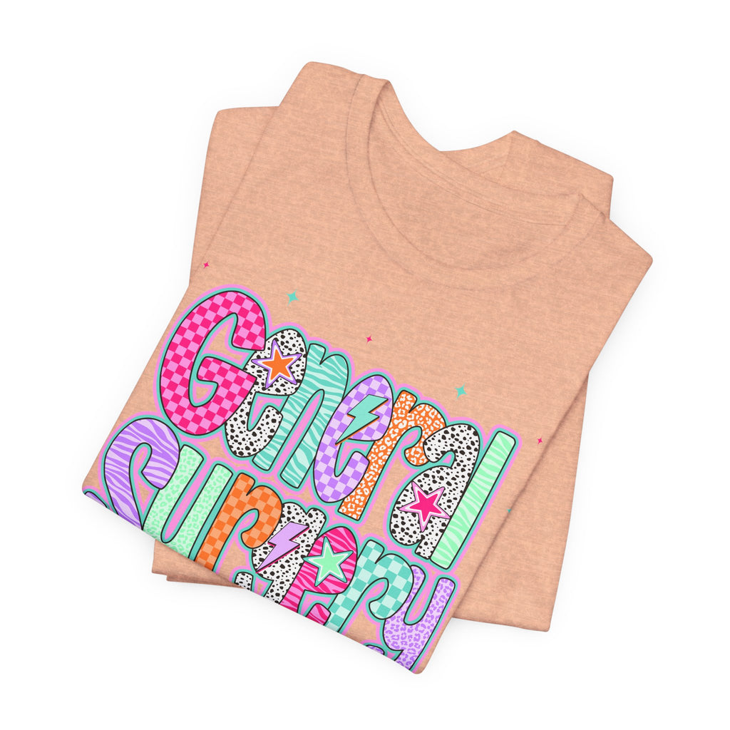 General Surgery Colorful Retro Nurse/Doctor T-Shirt