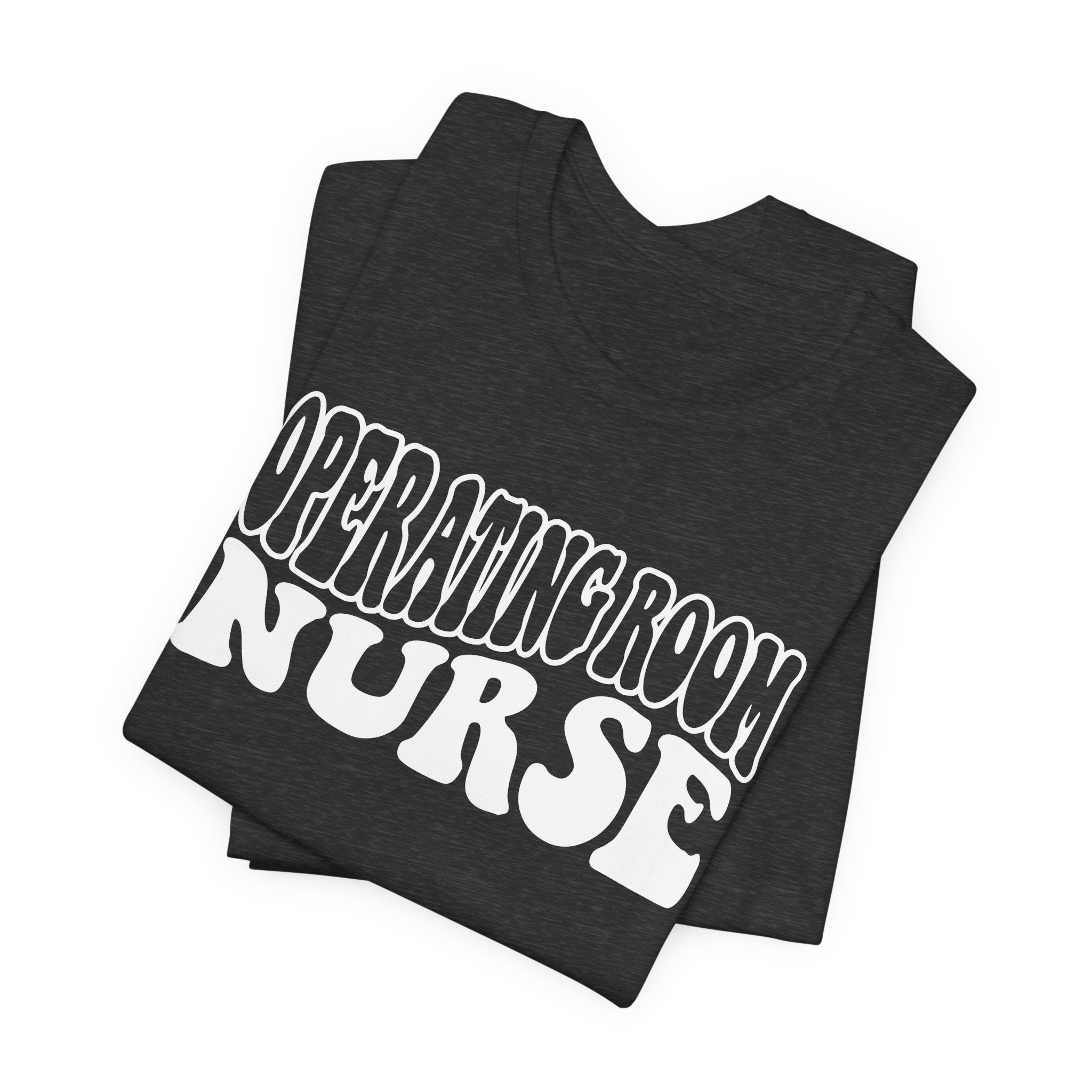 Operating Room Nurse T‑Shirt — Retro Script Surgical Nurse Tee