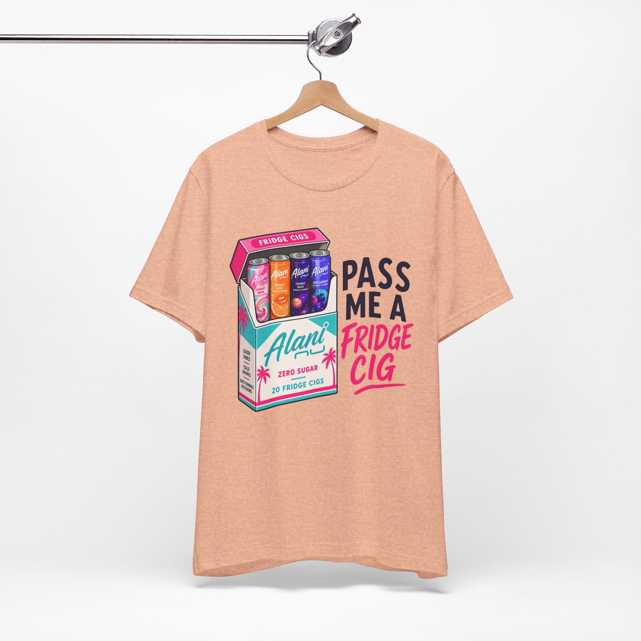 Fridge Cig Tee - "Pass Me a Fridge Cig" Retro Beverage Graphic T-Shirt