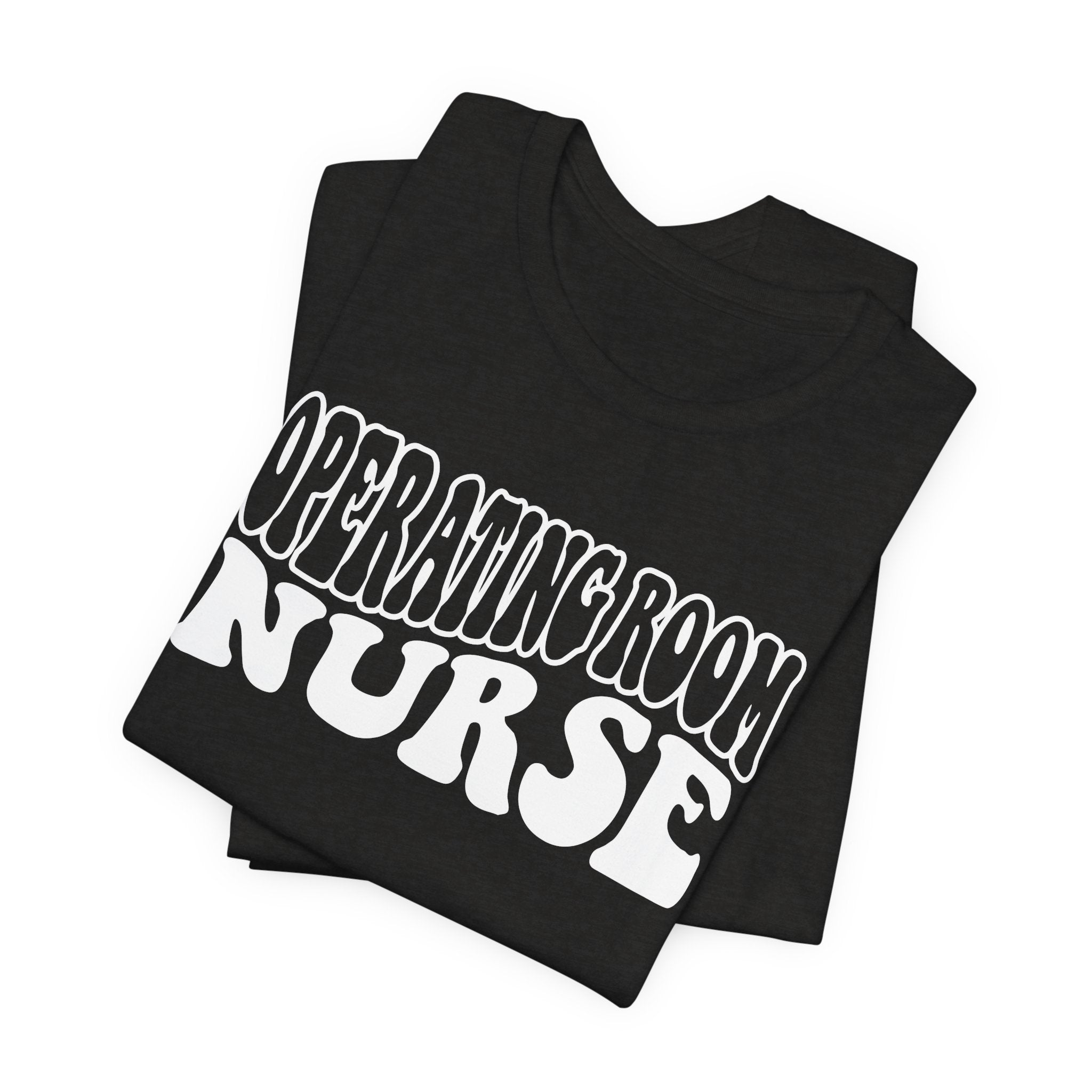 Operating Room Nurse T‑Shirt — Retro Script Surgical Nurse Tee