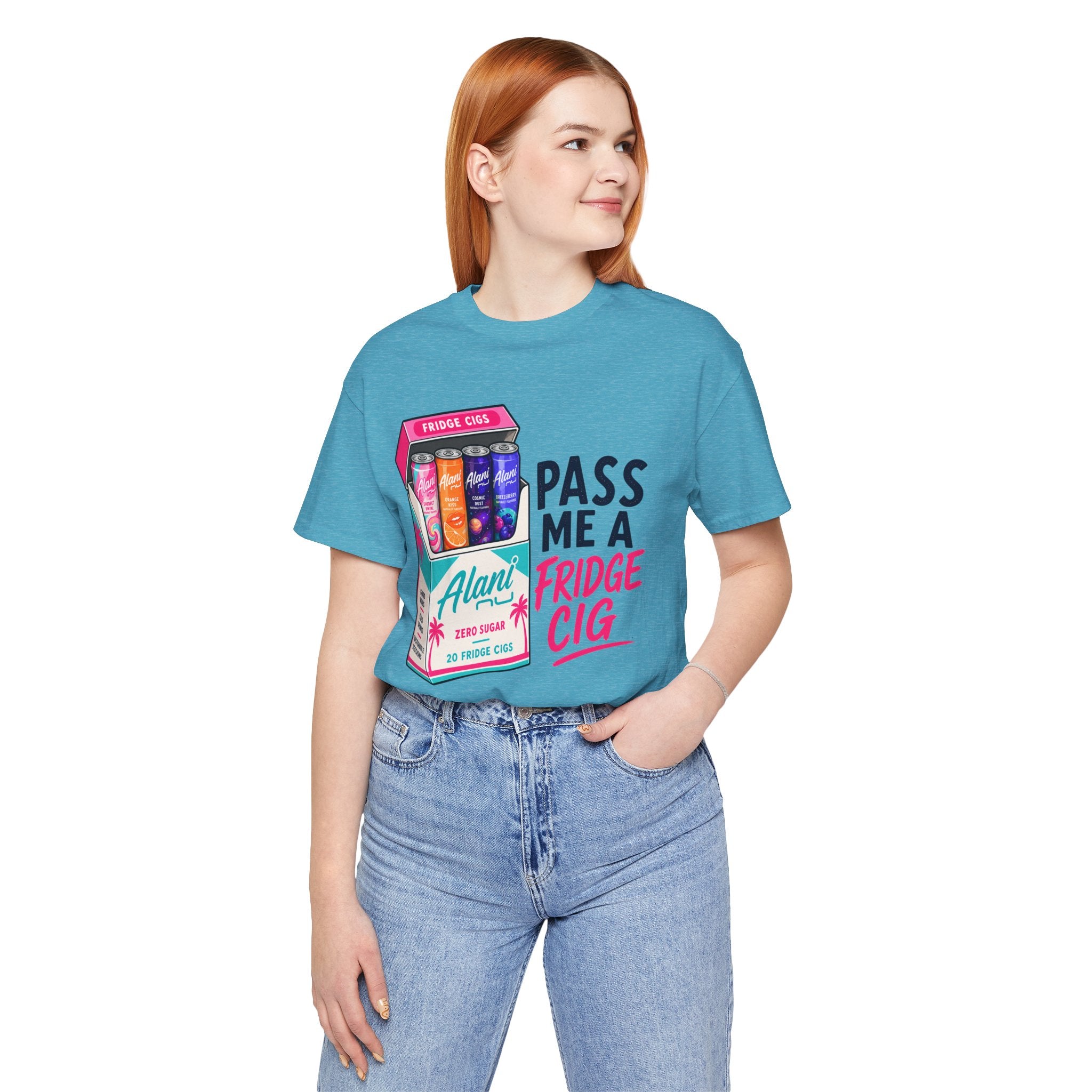 Fridge Cig Tee - "Pass Me a Fridge Cig" Retro Beverage Graphic T-Shirt