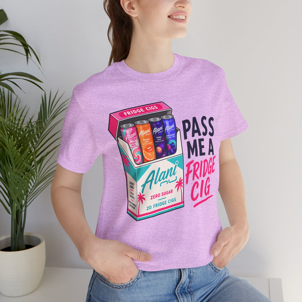 Fridge Cig Tee - "Pass Me a Fridge Cig" Retro Beverage Graphic T-Shirt