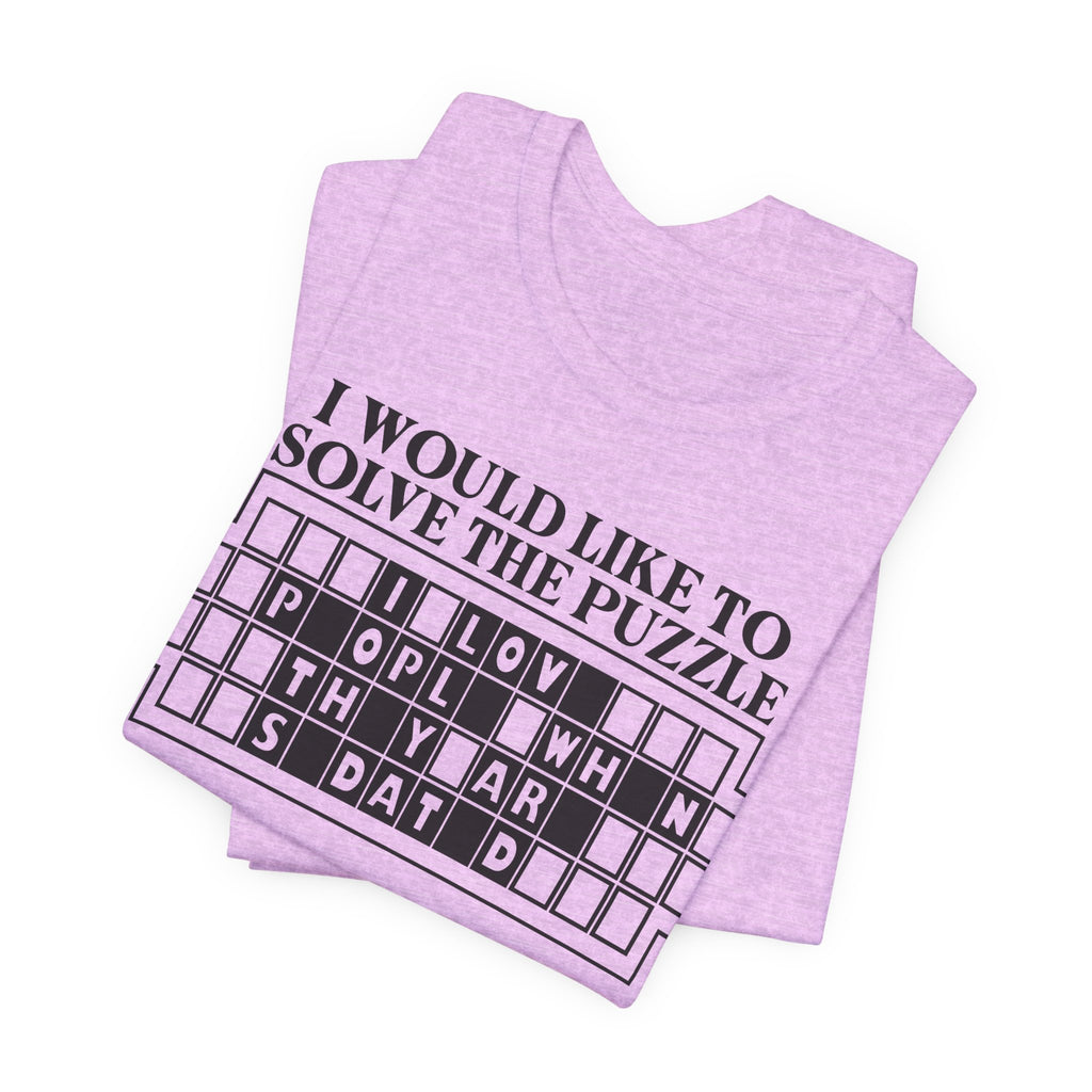 Solve The Puzzle Unisex Short Sleeve