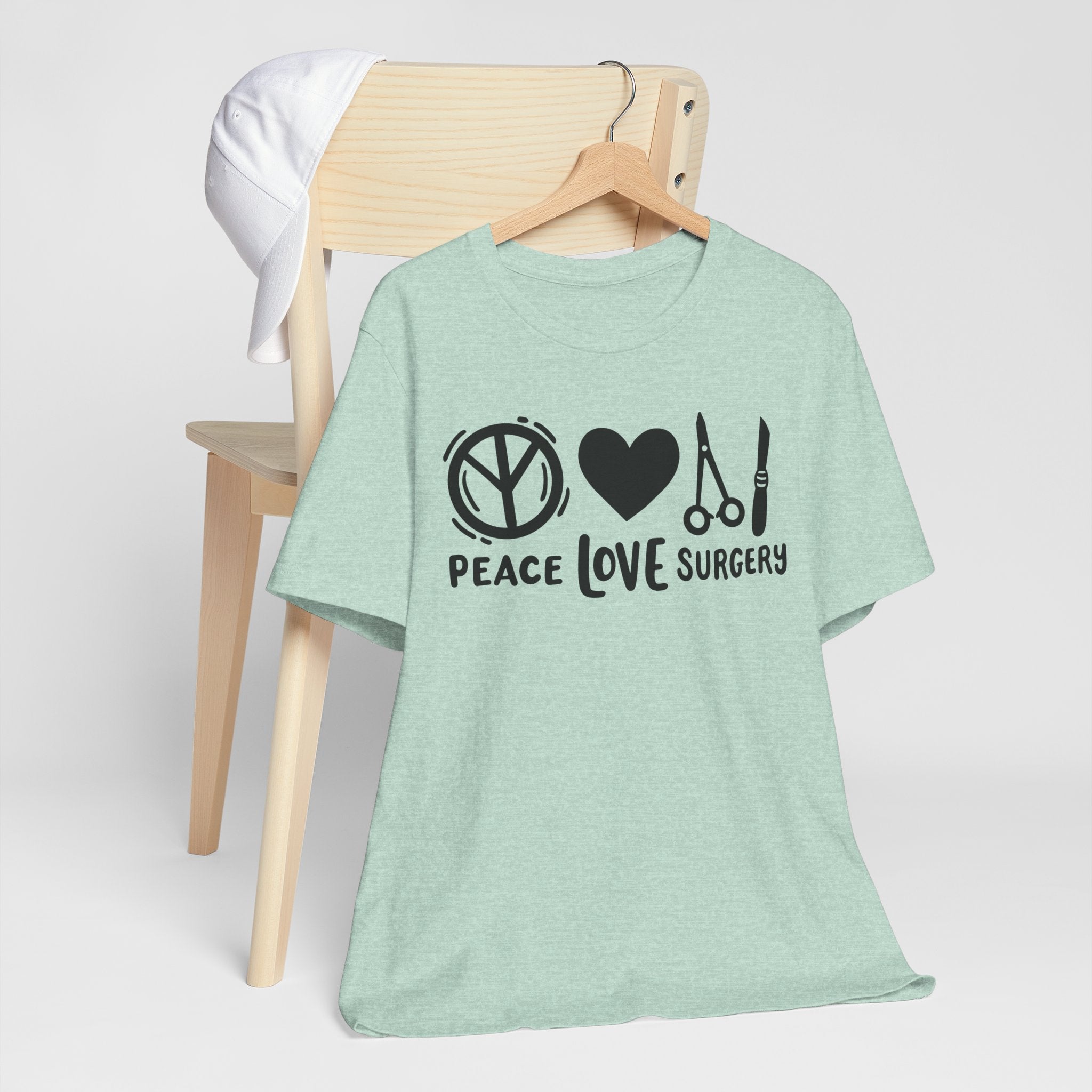 Peace, Love, Surgery Unisex Short Sleeve