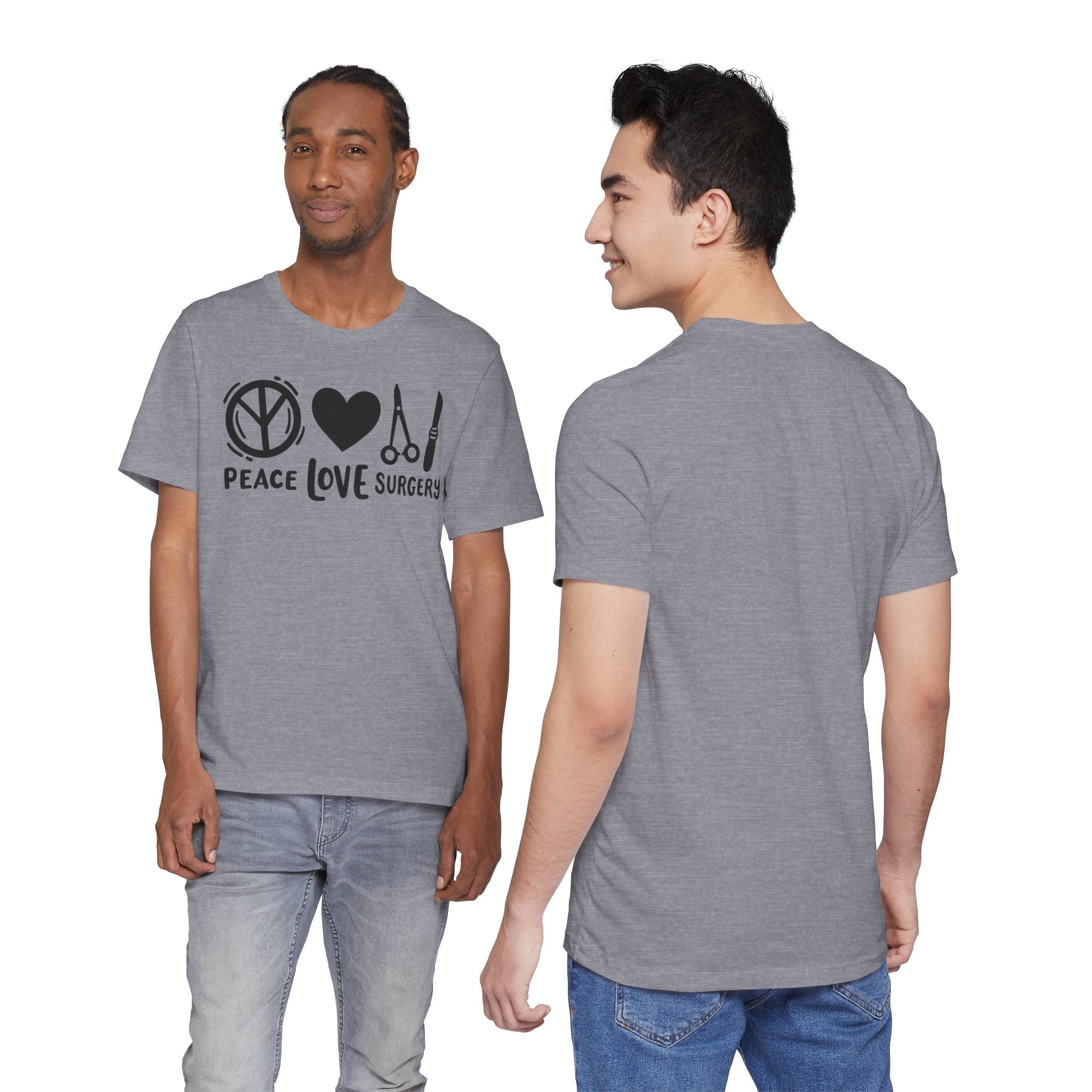 Peace, Love, Surgery Unisex Short Sleeve