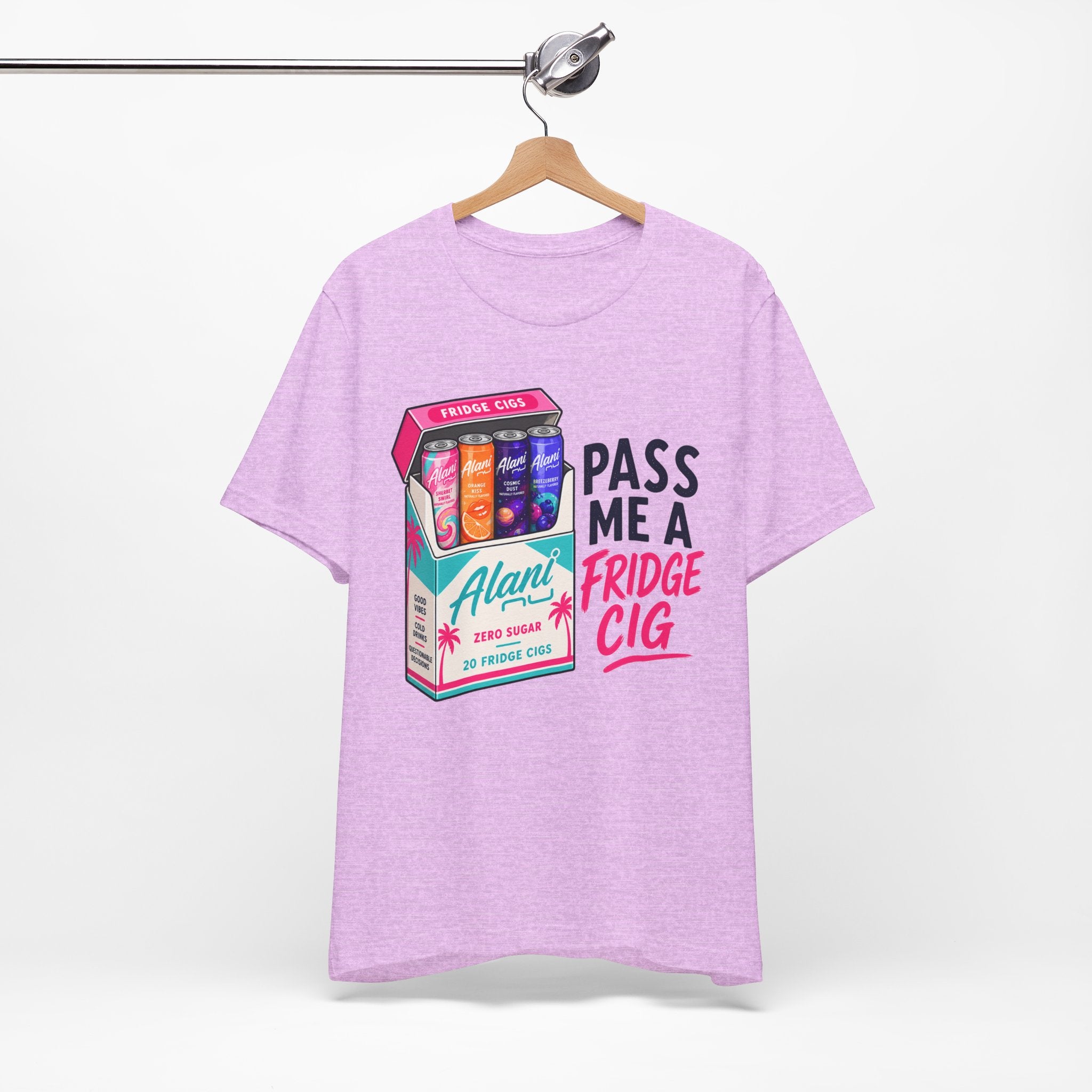 Fridge Cig Tee - "Pass Me a Fridge Cig" Retro Beverage Graphic T-Shirt