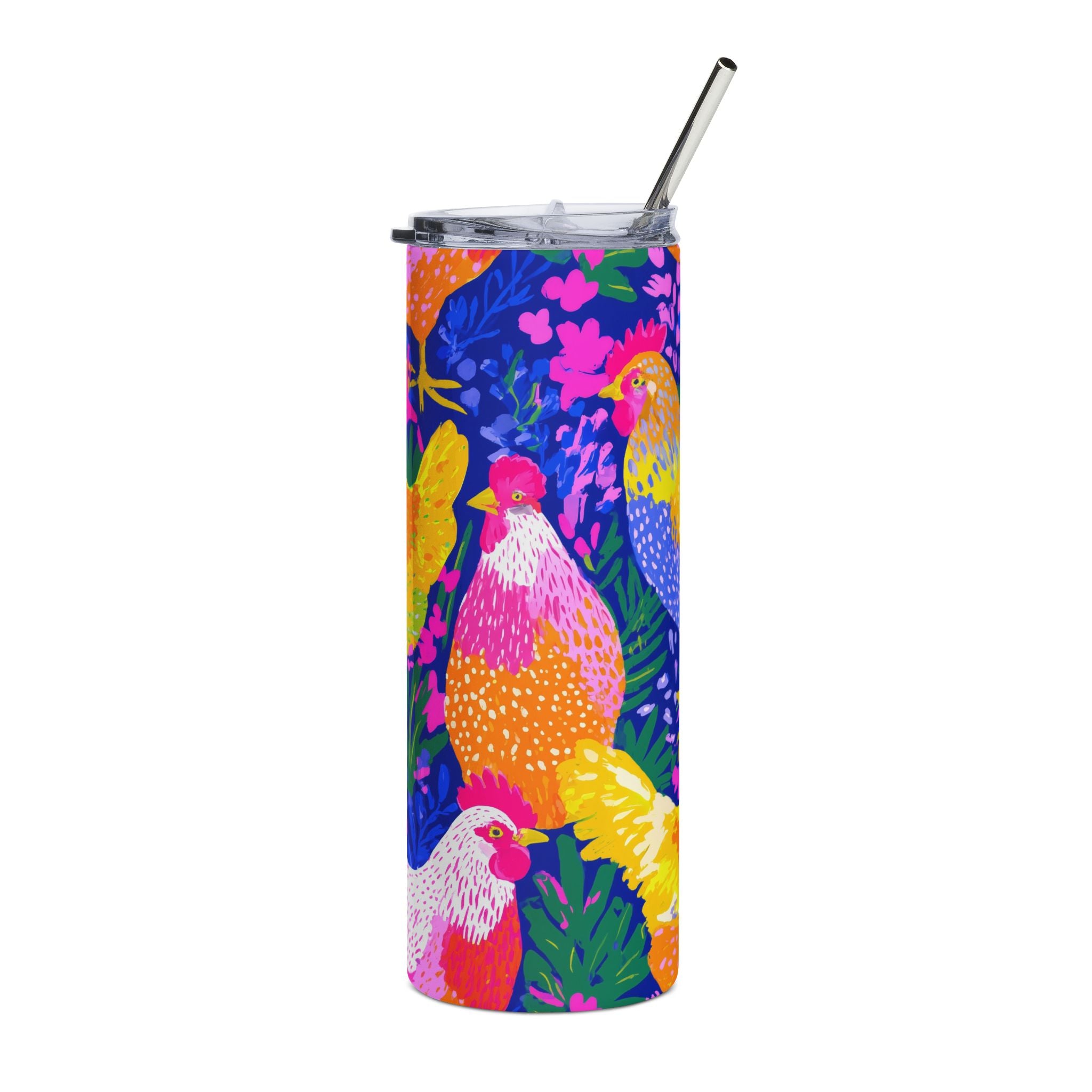 Vibrant Chicken Stainless Steel Tumbler 20oz