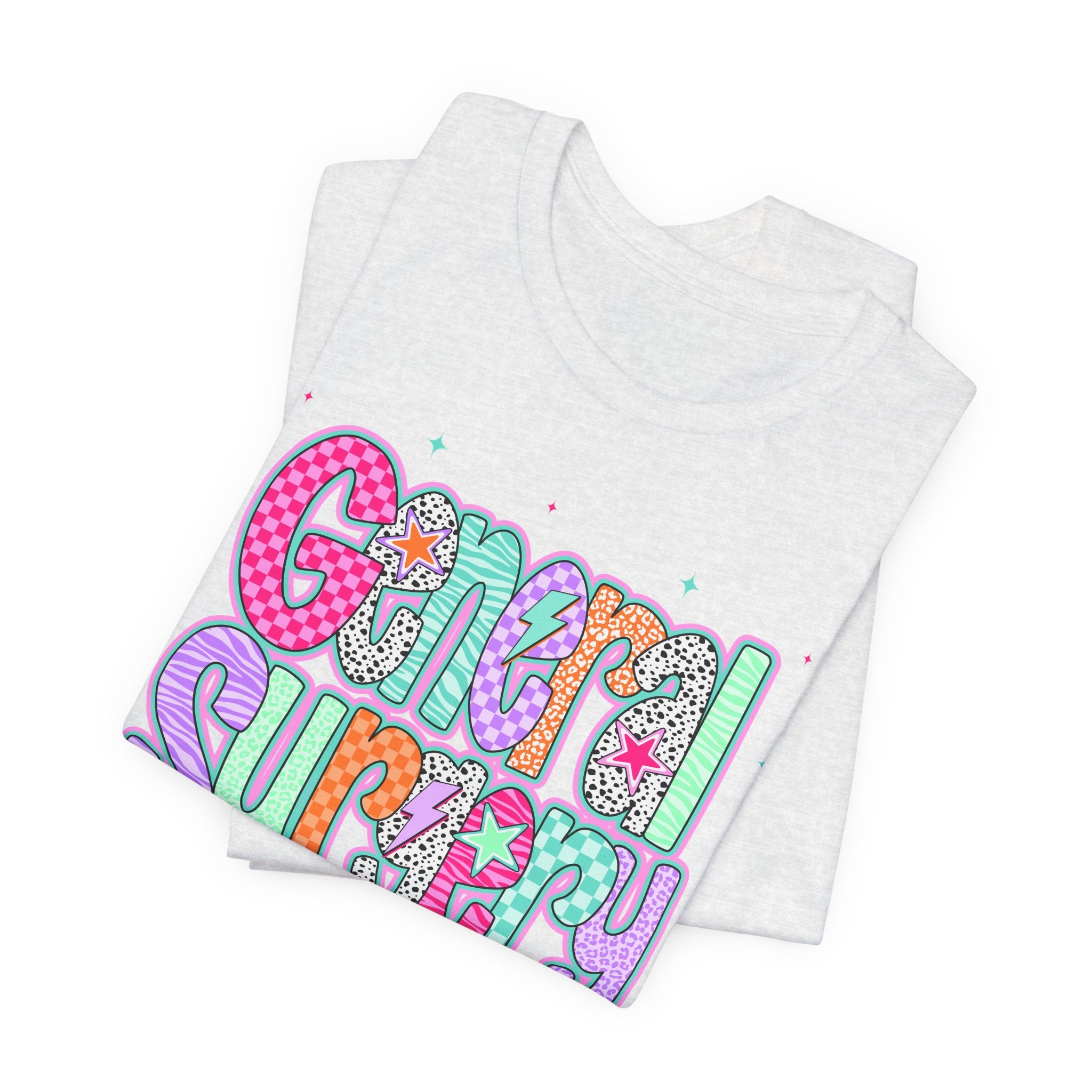 General Surgery Colorful Retro Nurse/Doctor T-Shirt