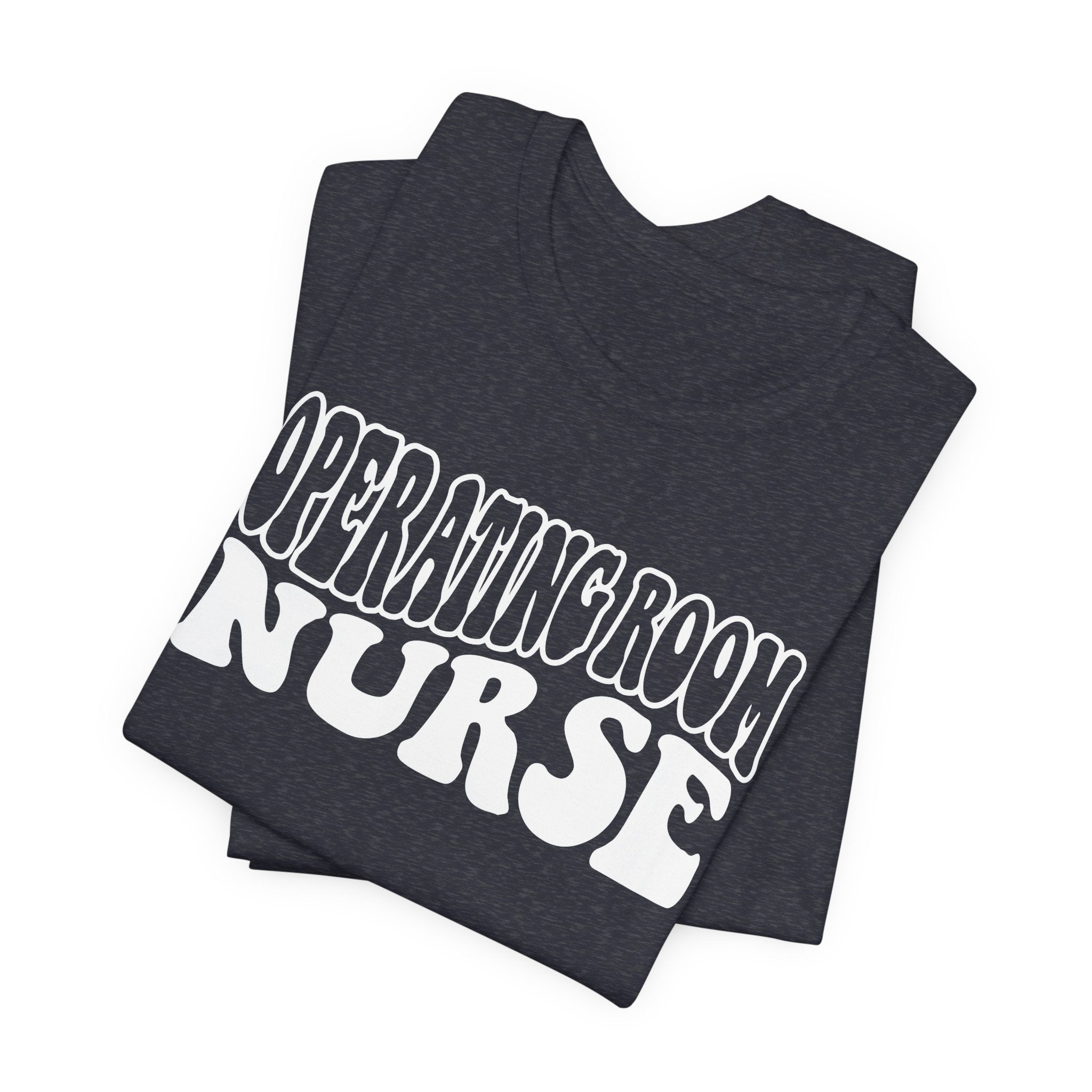 Operating Room Nurse T‑Shirt — Retro Script Surgical Nurse Tee