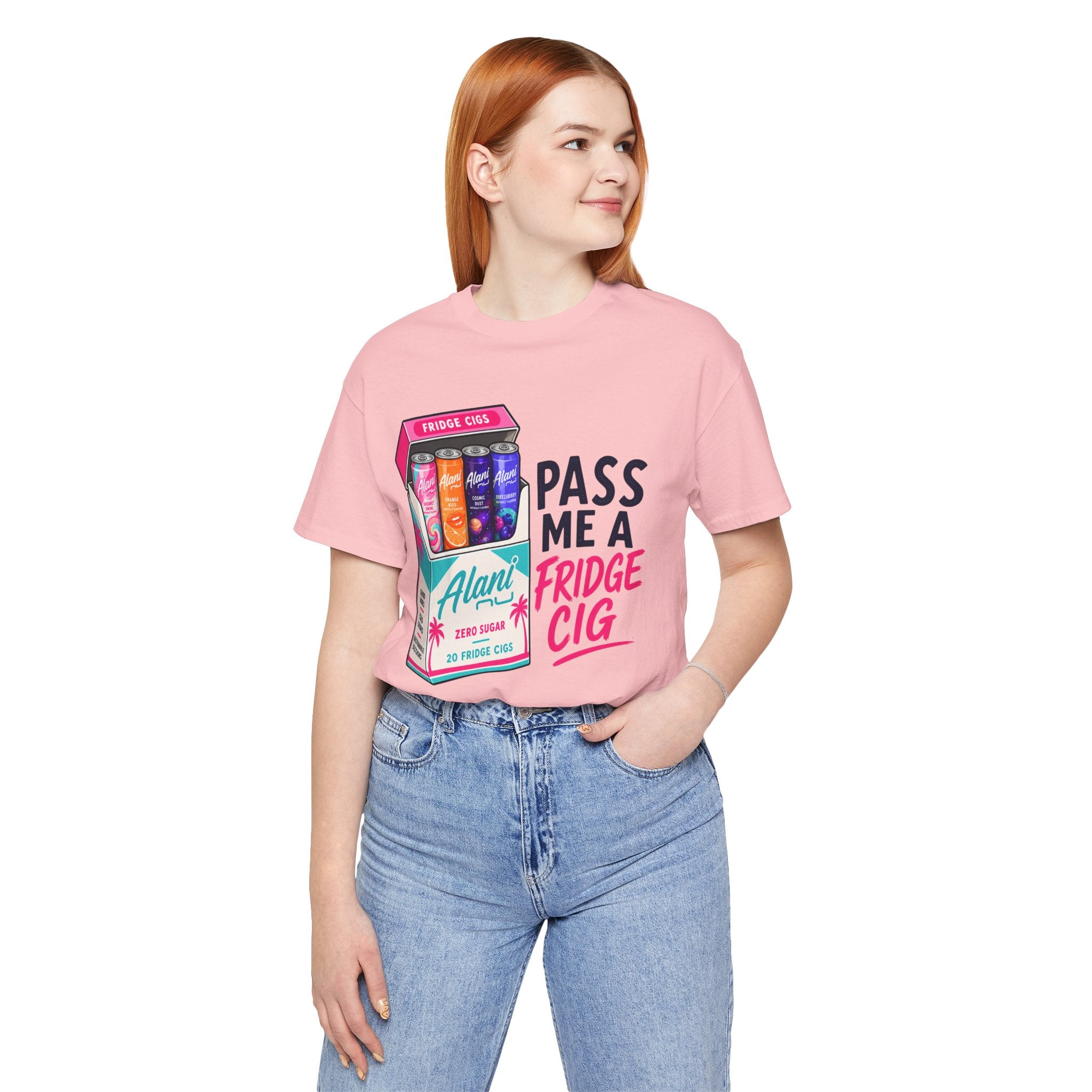 Fridge Cig Tee - "Pass Me a Fridge Cig" Retro Beverage Graphic T-Shirt