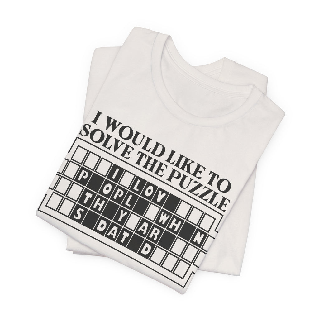 Solve The Puzzle Unisex Short Sleeve