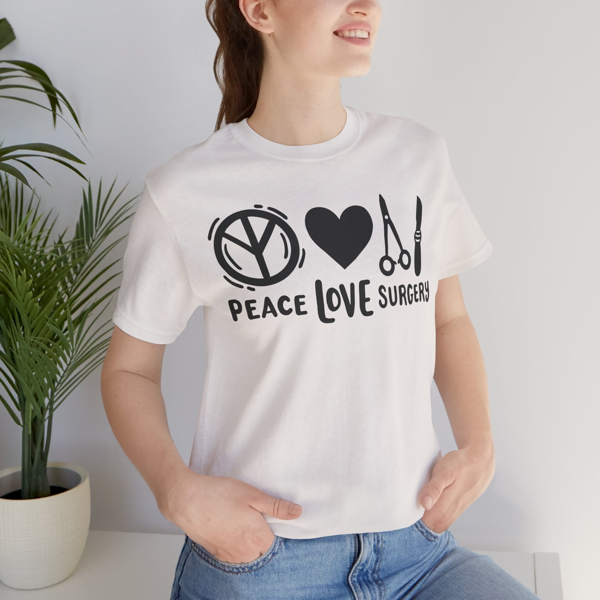 Peace, Love, Surgery Unisex Short Sleeve