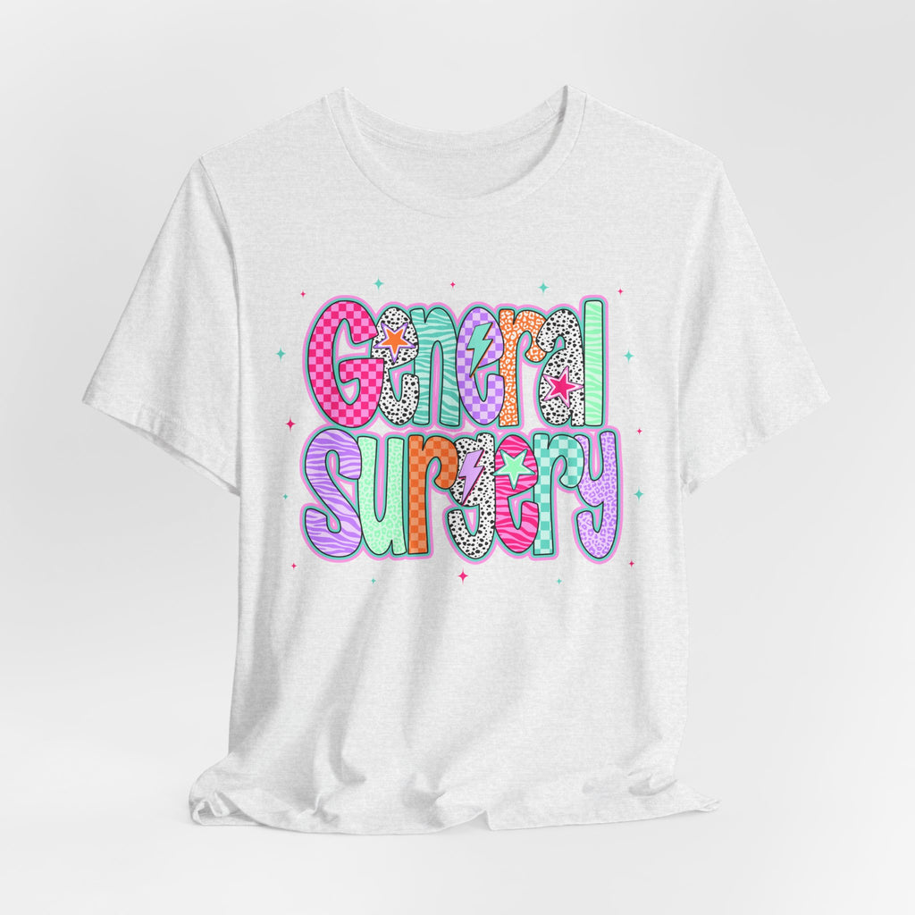 General Surgery Colorful Retro Nurse/Doctor T-Shirt