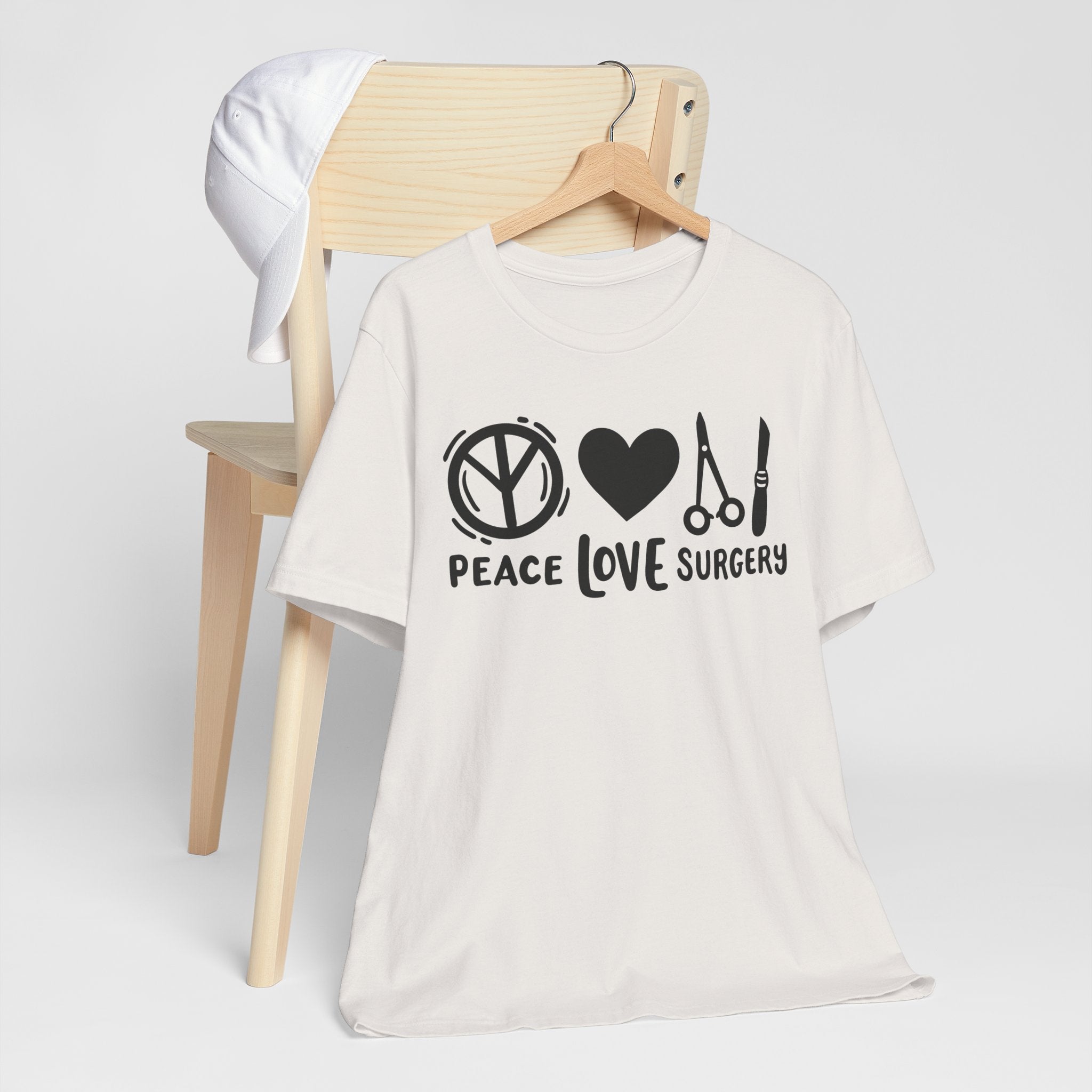 Peace, Love, Surgery Unisex Short Sleeve
