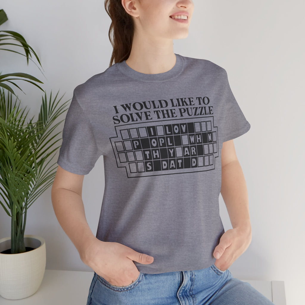Solve The Puzzle Unisex Short Sleeve
