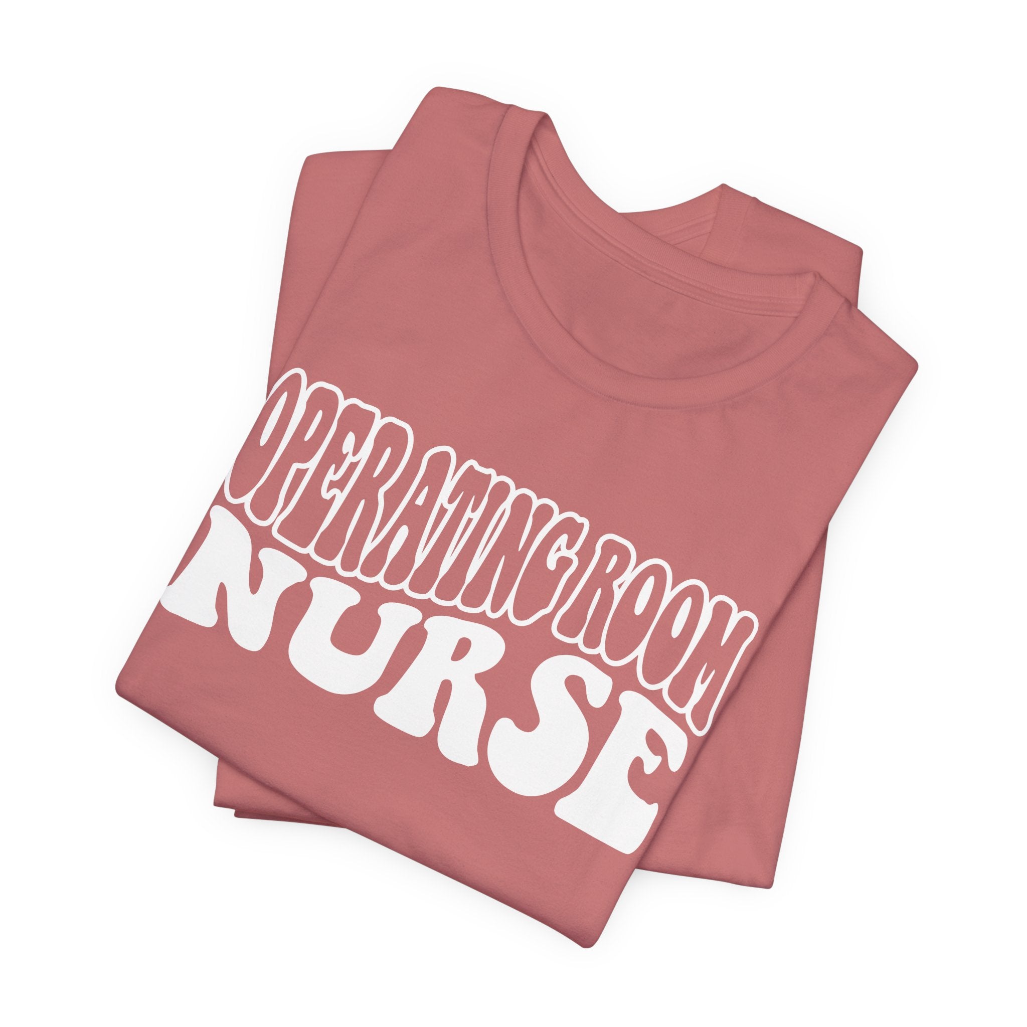Operating Room Nurse T‑Shirt — Retro Script Surgical Nurse Tee