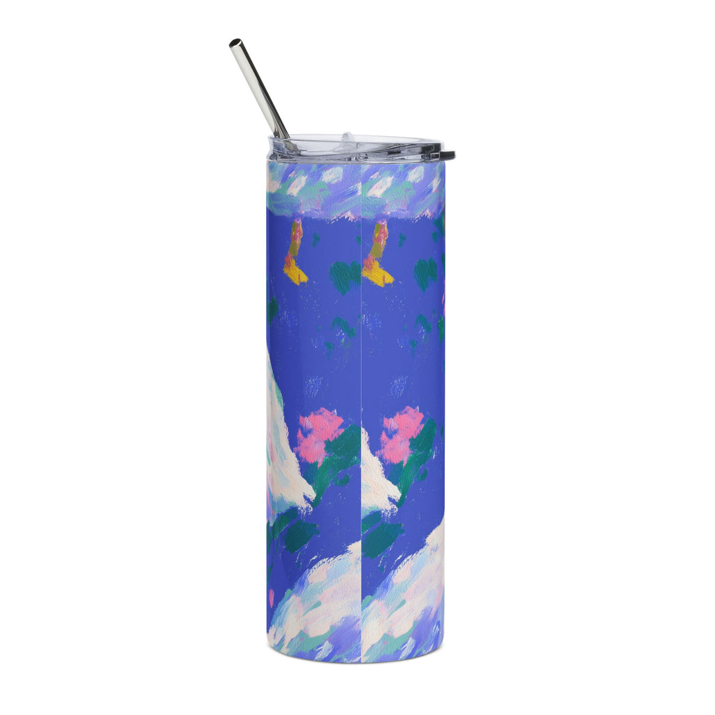 Stainless Steel Tumbler Floral Duck 20oz
