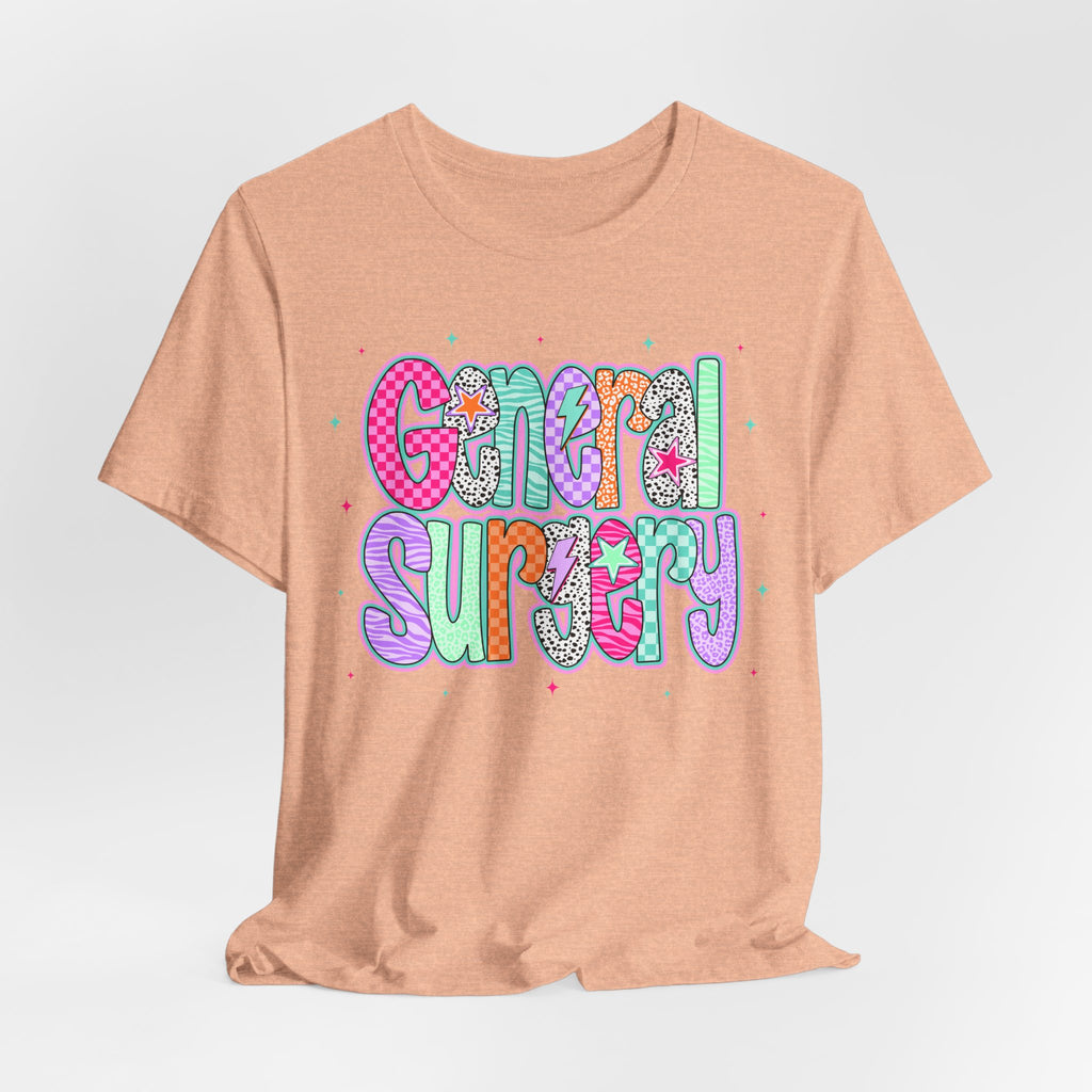 General Surgery Colorful Retro Nurse/Doctor T-Shirt
