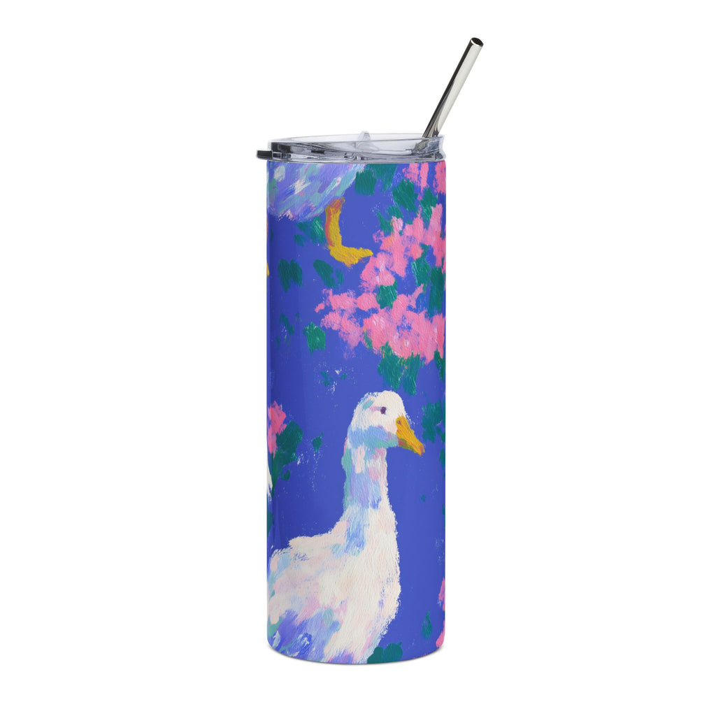 Stainless Steel Tumbler Floral Duck 20oz