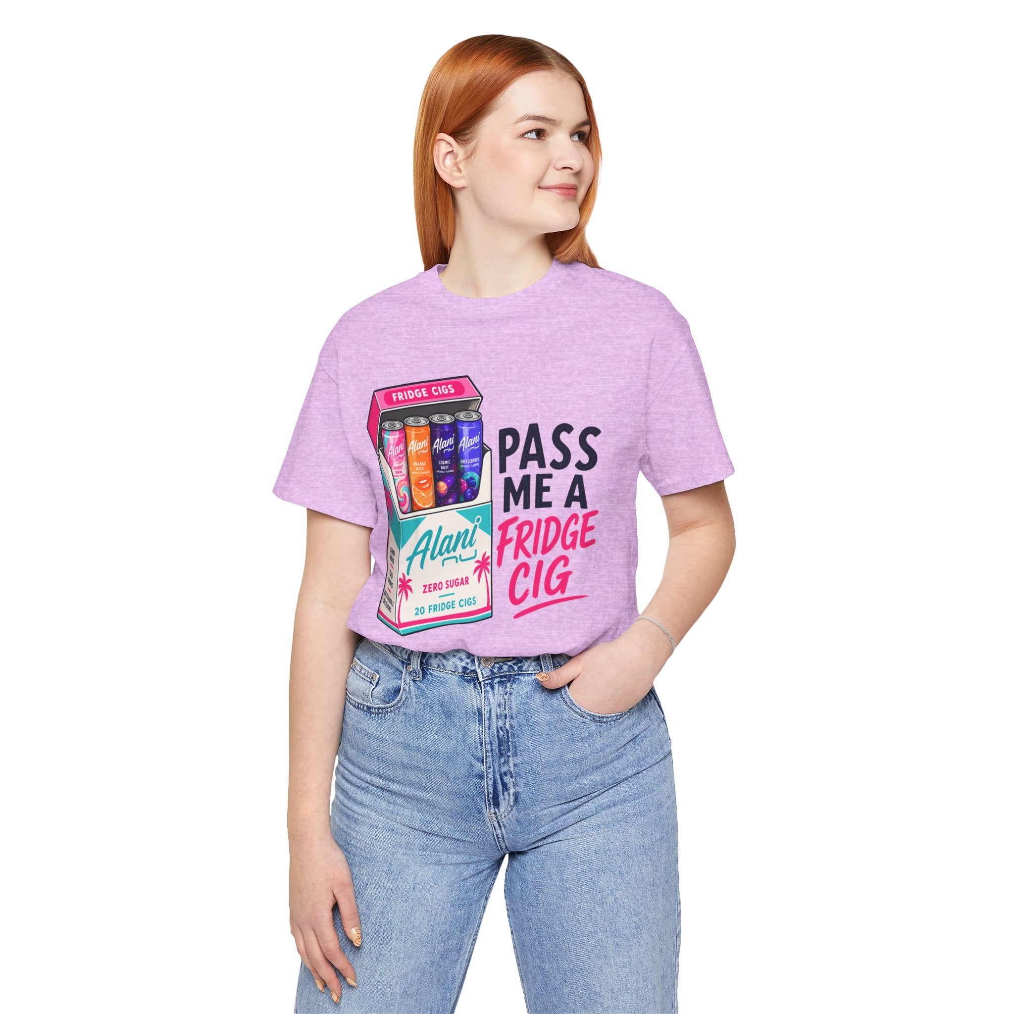 Fridge Cig Tee - "Pass Me a Fridge Cig" Retro Beverage Graphic T-Shirt