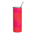 Neon Patchwork Pink & Orange Pattern 20oz Stainless Tumbler