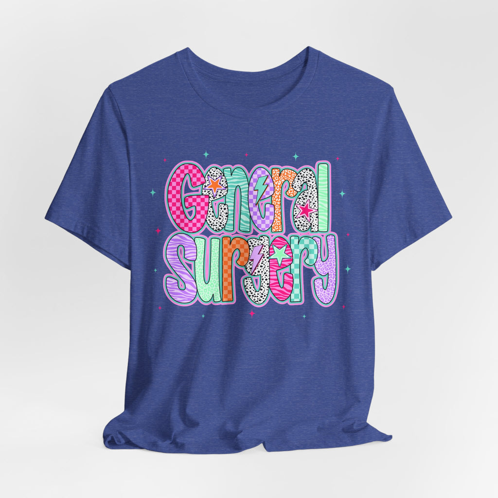 General Surgery Colorful Retro Nurse/Doctor T-Shirt