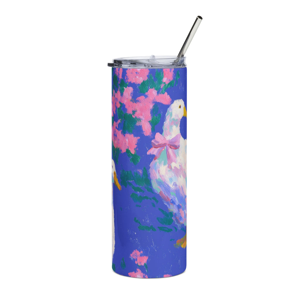 Stainless Steel Tumbler Floral Duck 20oz