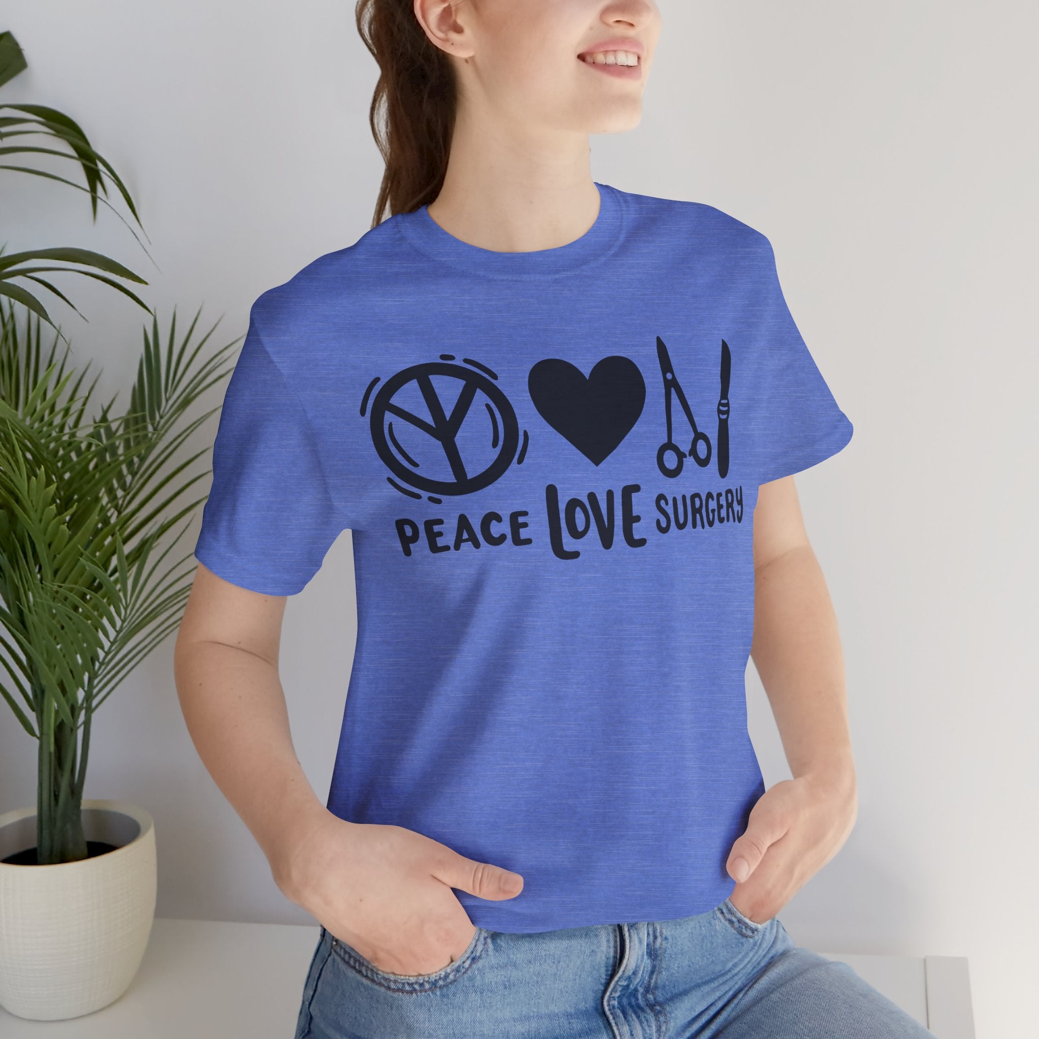 Peace, Love, Surgery Unisex Short Sleeve