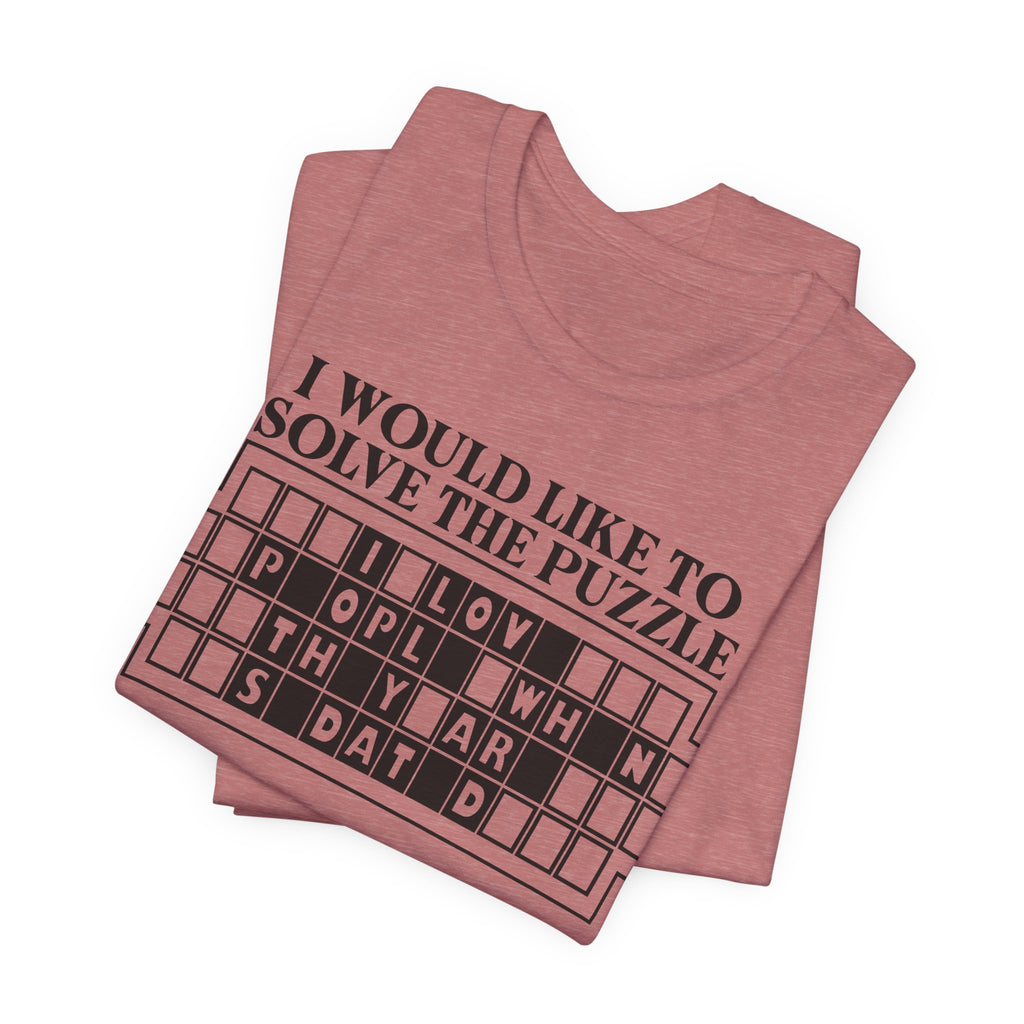 Solve The Puzzle Unisex Short Sleeve