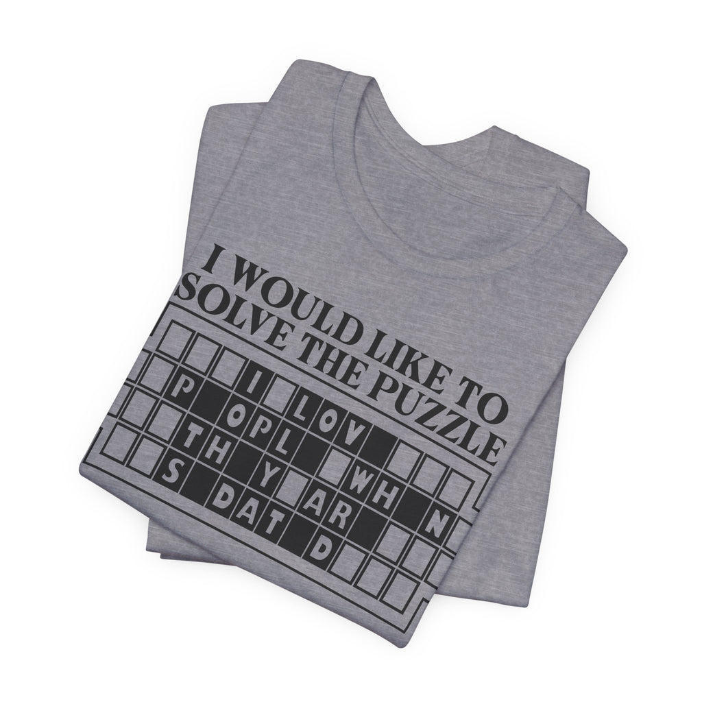 Solve The Puzzle Unisex Short Sleeve