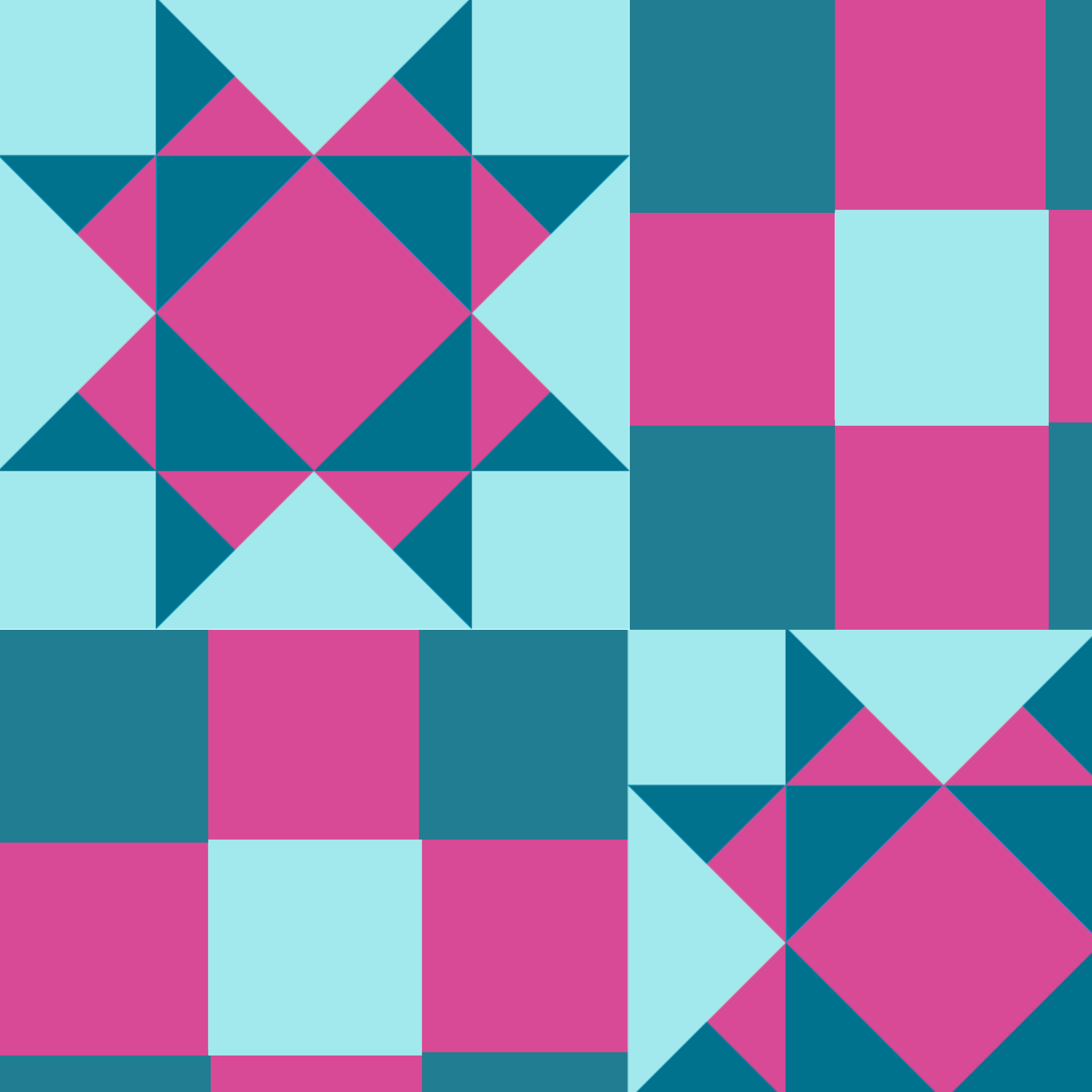Quilt Block Mag/Teal