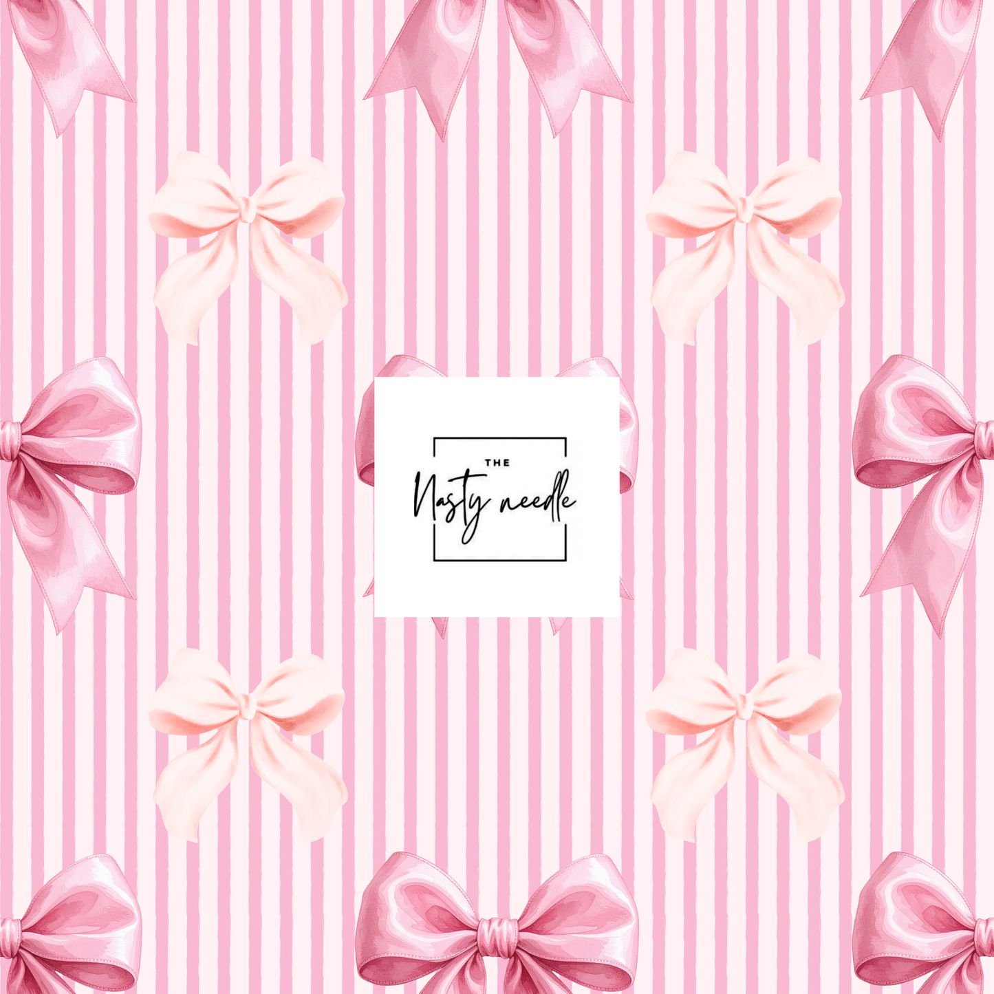 Pink stripes and bows