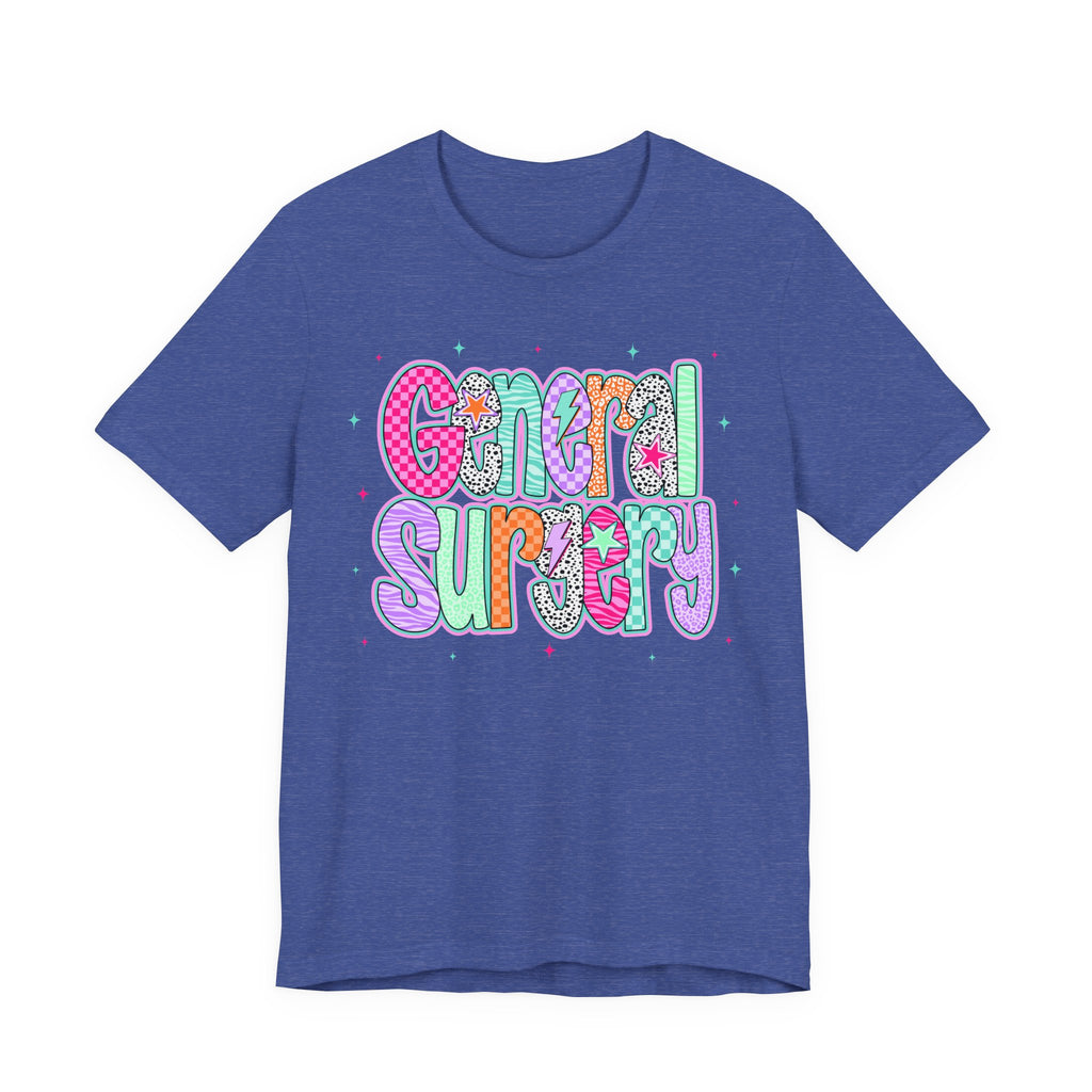 General Surgery Colorful Retro Nurse/Doctor T-Shirt