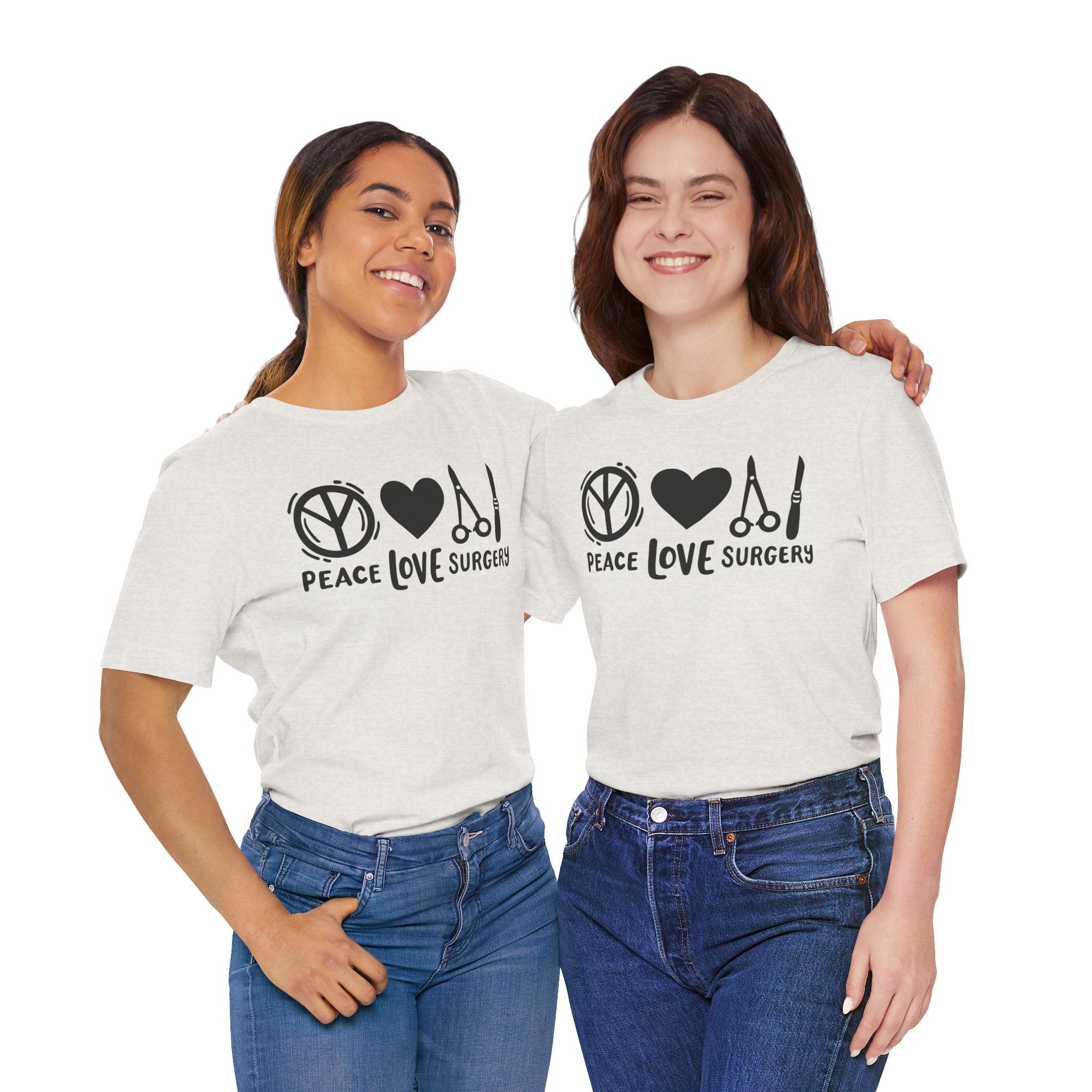 Peace, Love, Surgery Unisex Short Sleeve