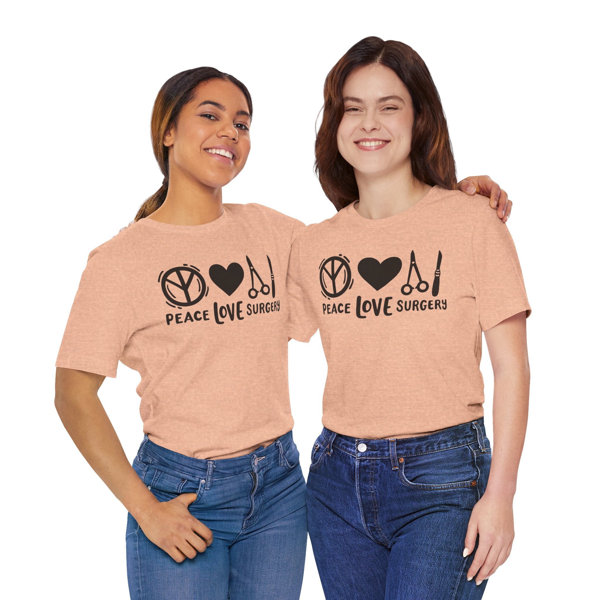 Peace, Love, Surgery Unisex Short Sleeve