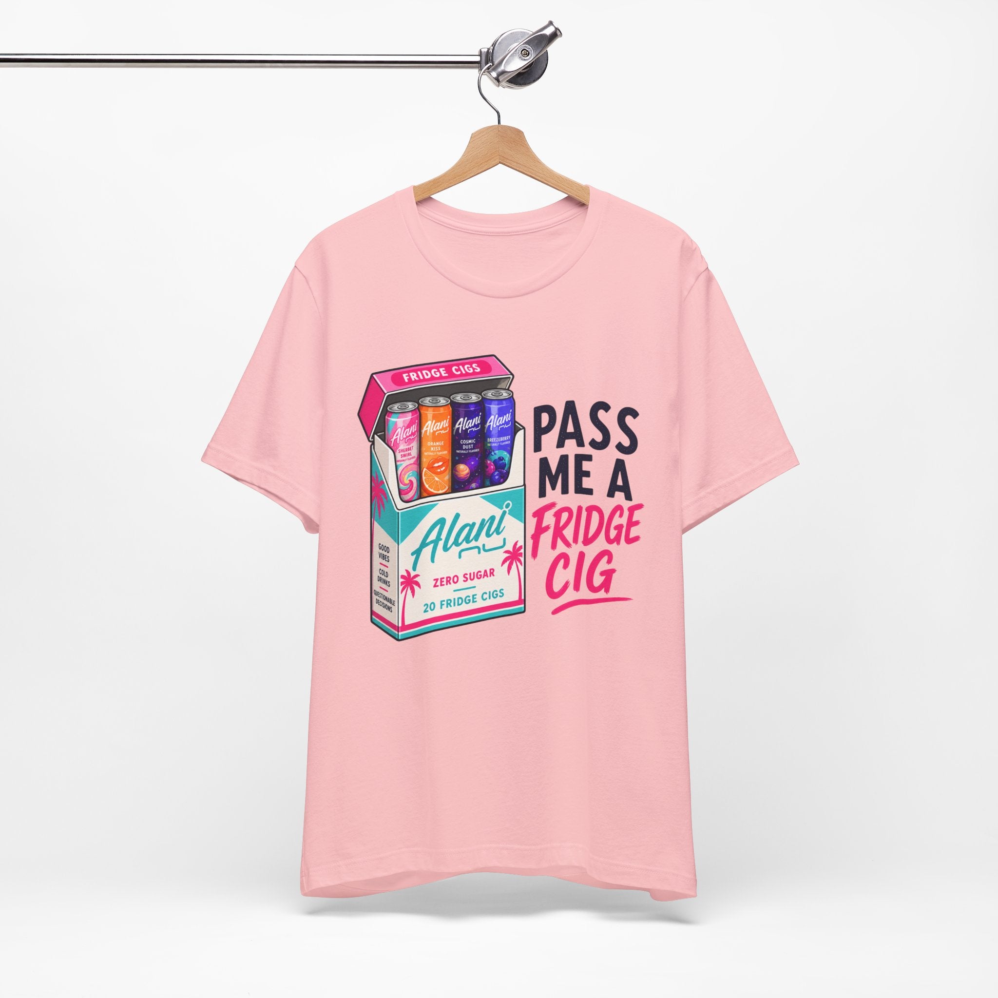 Fridge Cig Tee - "Pass Me a Fridge Cig" Retro Beverage Graphic T-Shirt