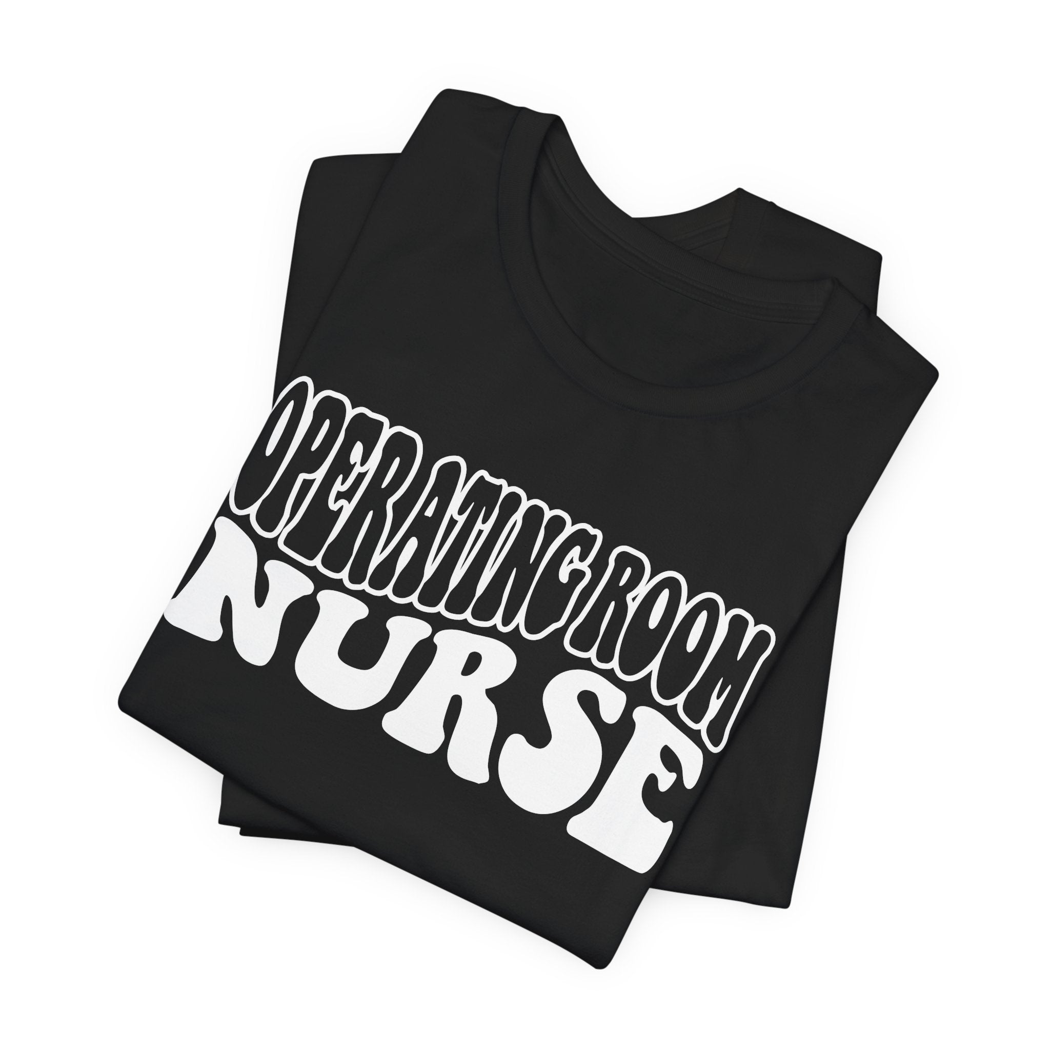 Operating Room Nurse T‑Shirt — Retro Script Surgical Nurse Tee