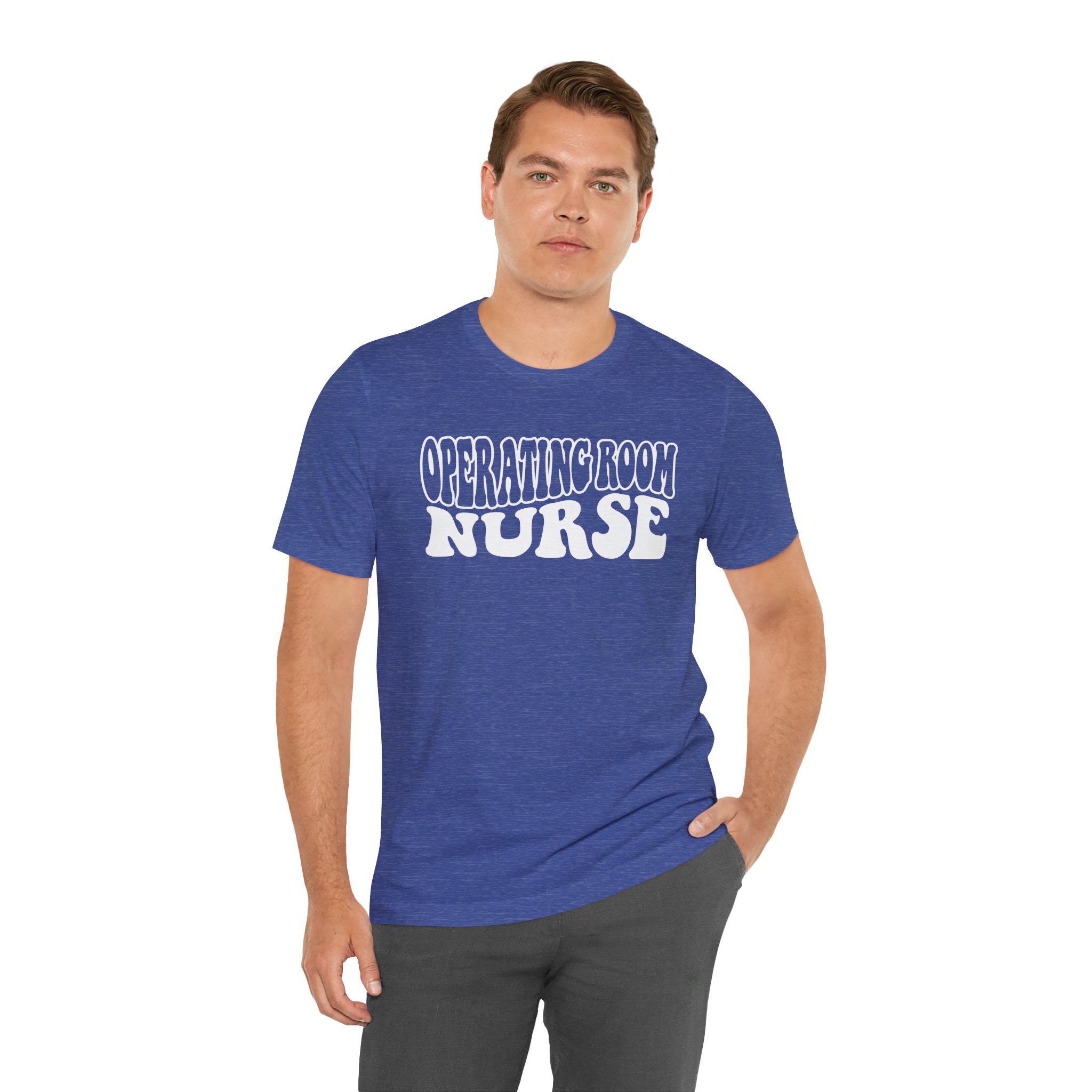 Operating Room Nurse T‑Shirt — Retro Script Surgical Nurse Tee