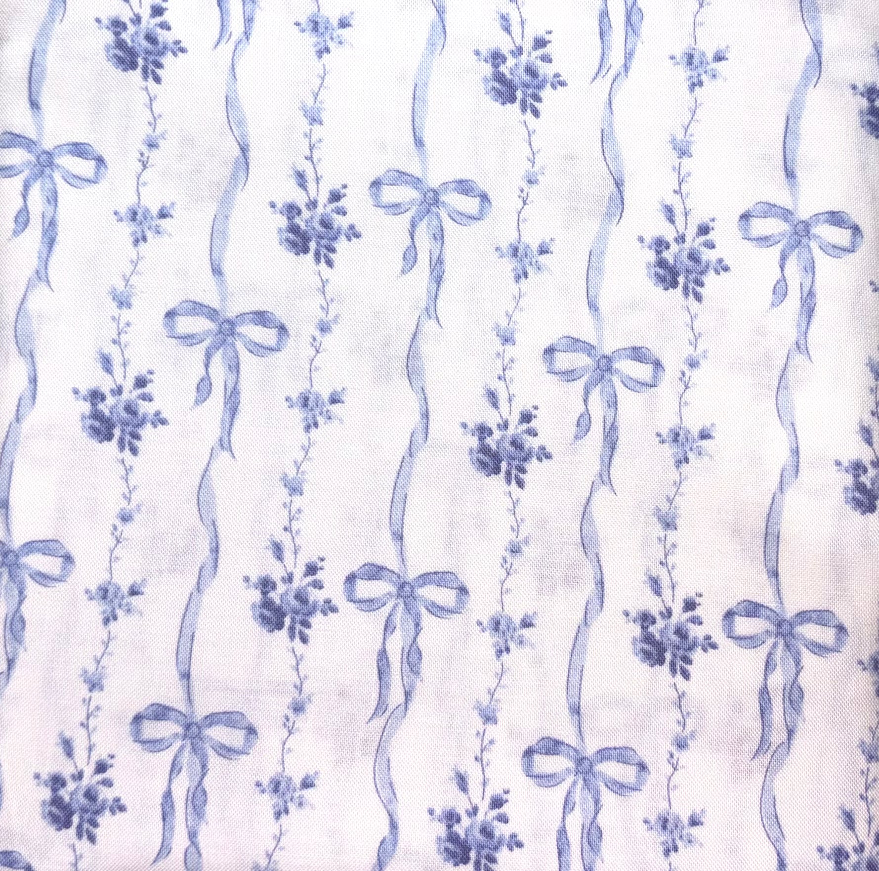 Vintage Blue Floral  + Bows