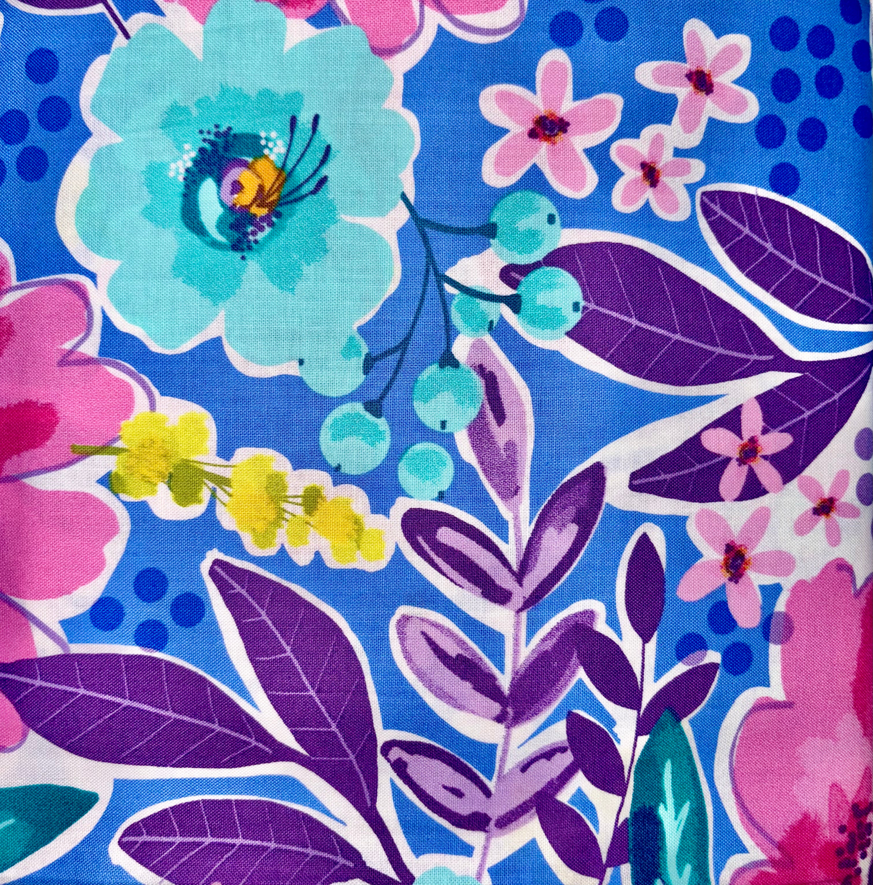 Large Bright Blue/Pink