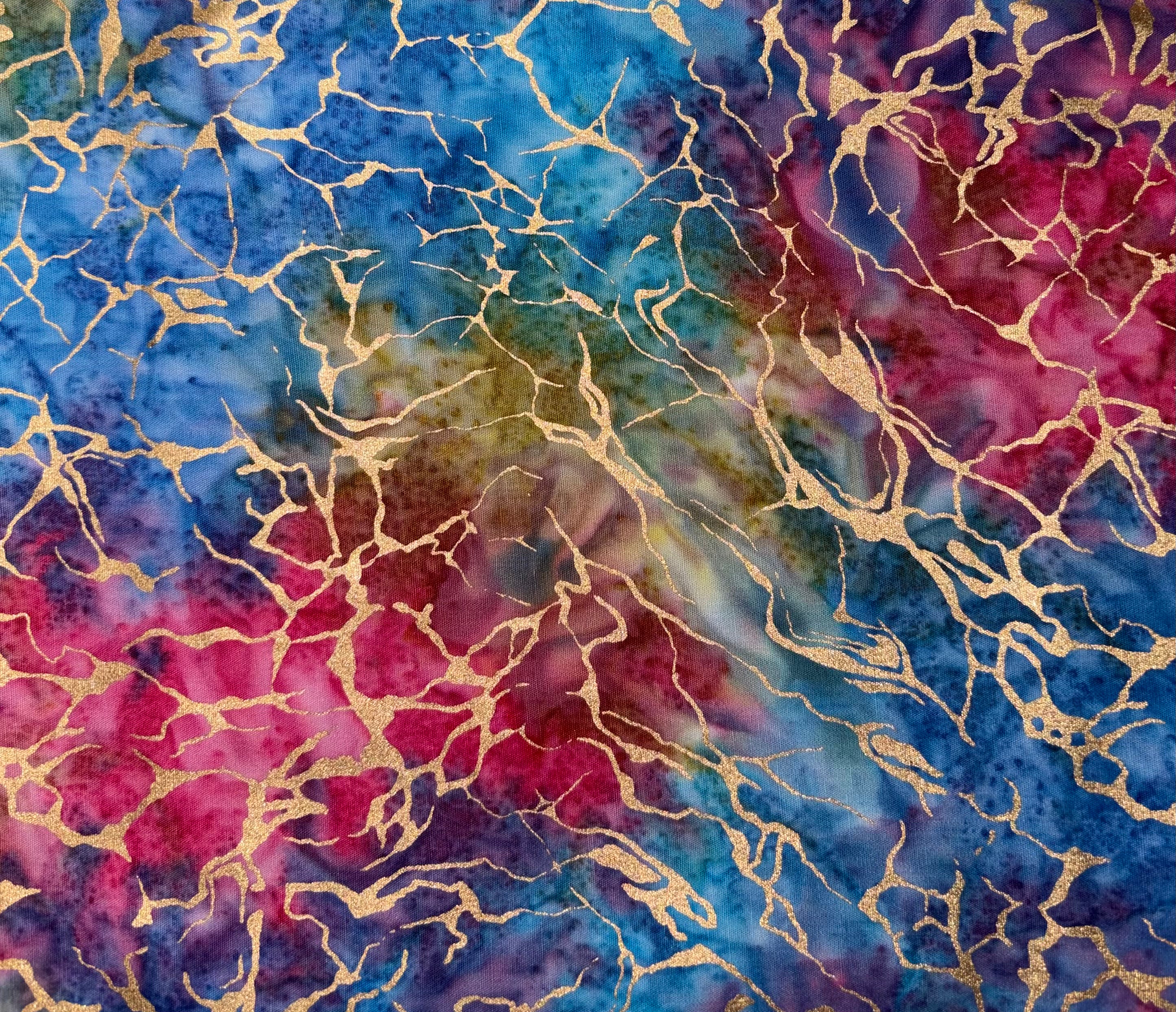Rainbow/ Gold Marble