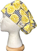 Lemons on Navy Stripe