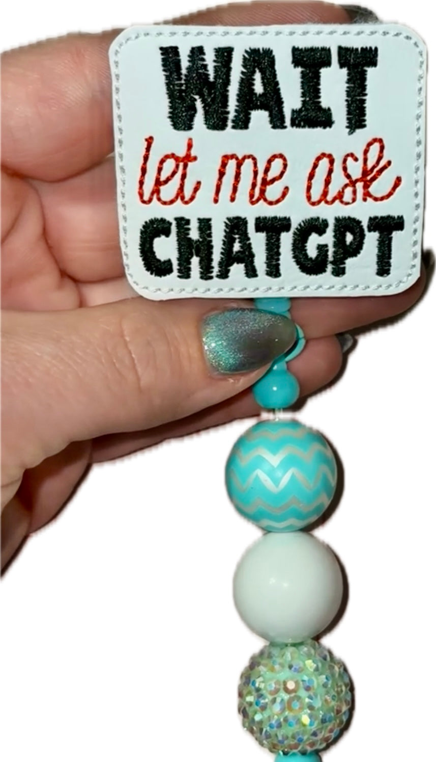 Wait, let me ask ChatGPT Badge Topper