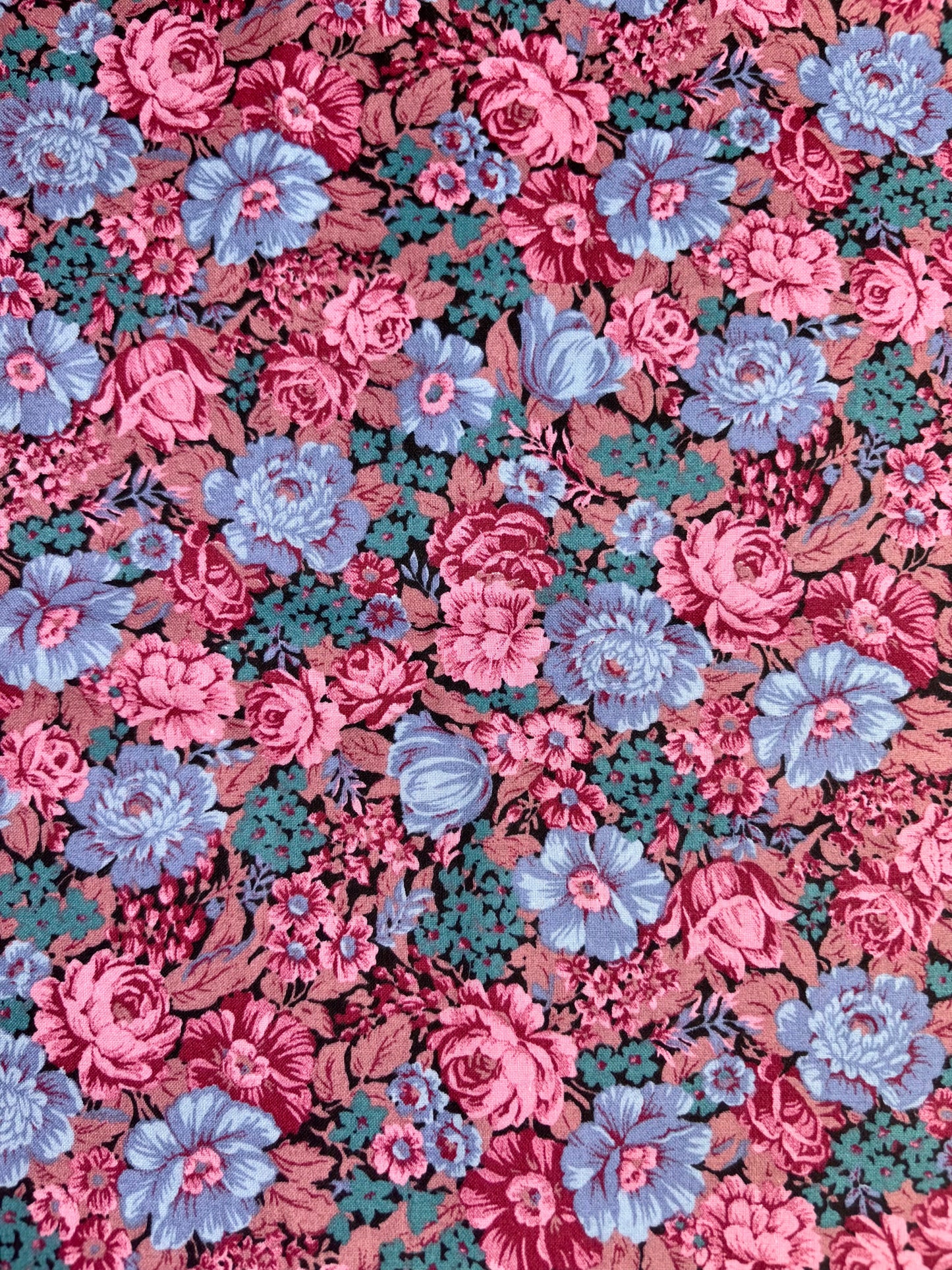 Vintage Pink + Blue Floral