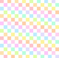 Rainbow pastel checkers